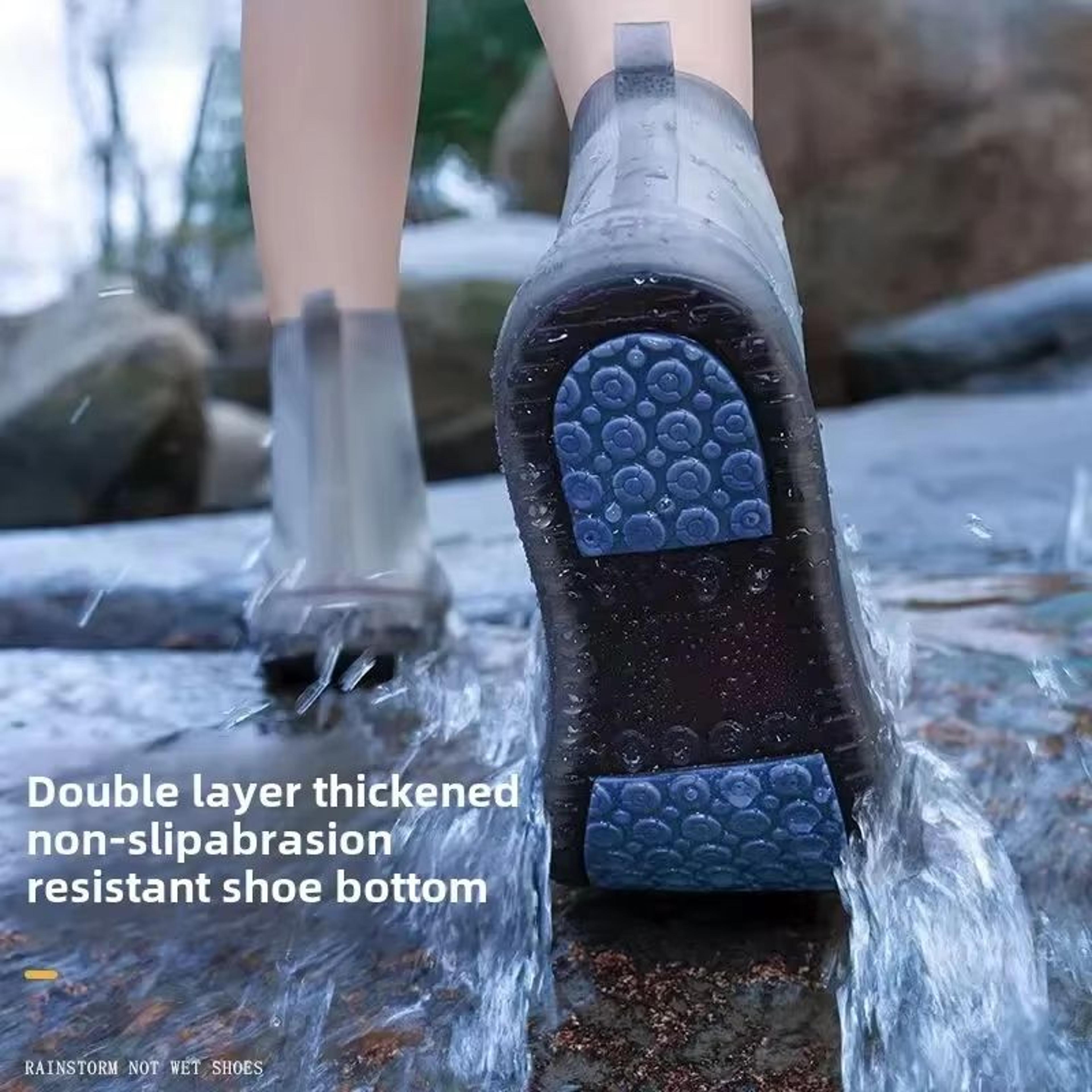 Reusable Silicone Rain Shoe Covers  Lightweight Thick WearResistant Overshoes For Rain Travel  Ever 1