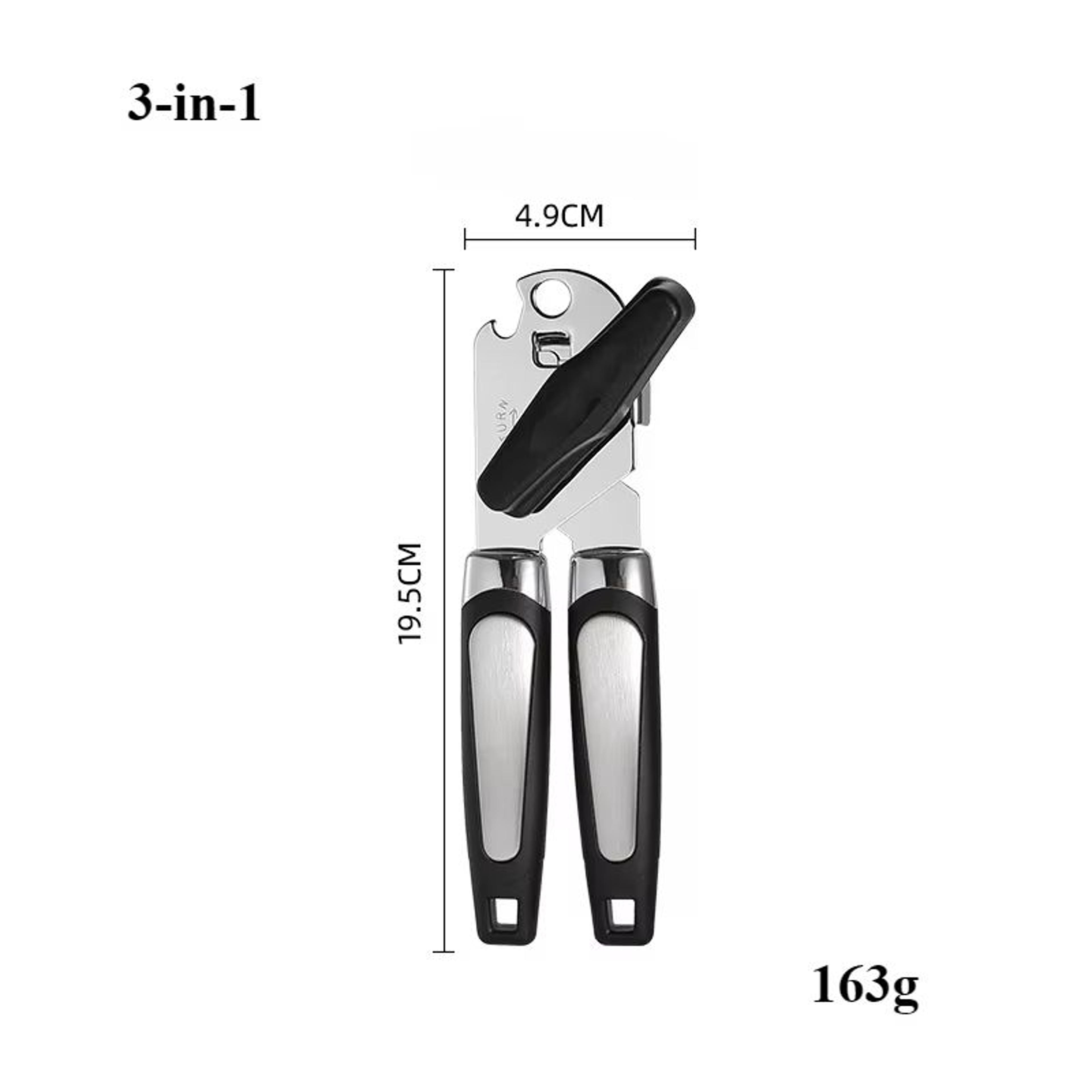 Stainless Steel Multifunction Can  Bottle Opener  Professional Kitchen Jar  Beer Handle Tool 6