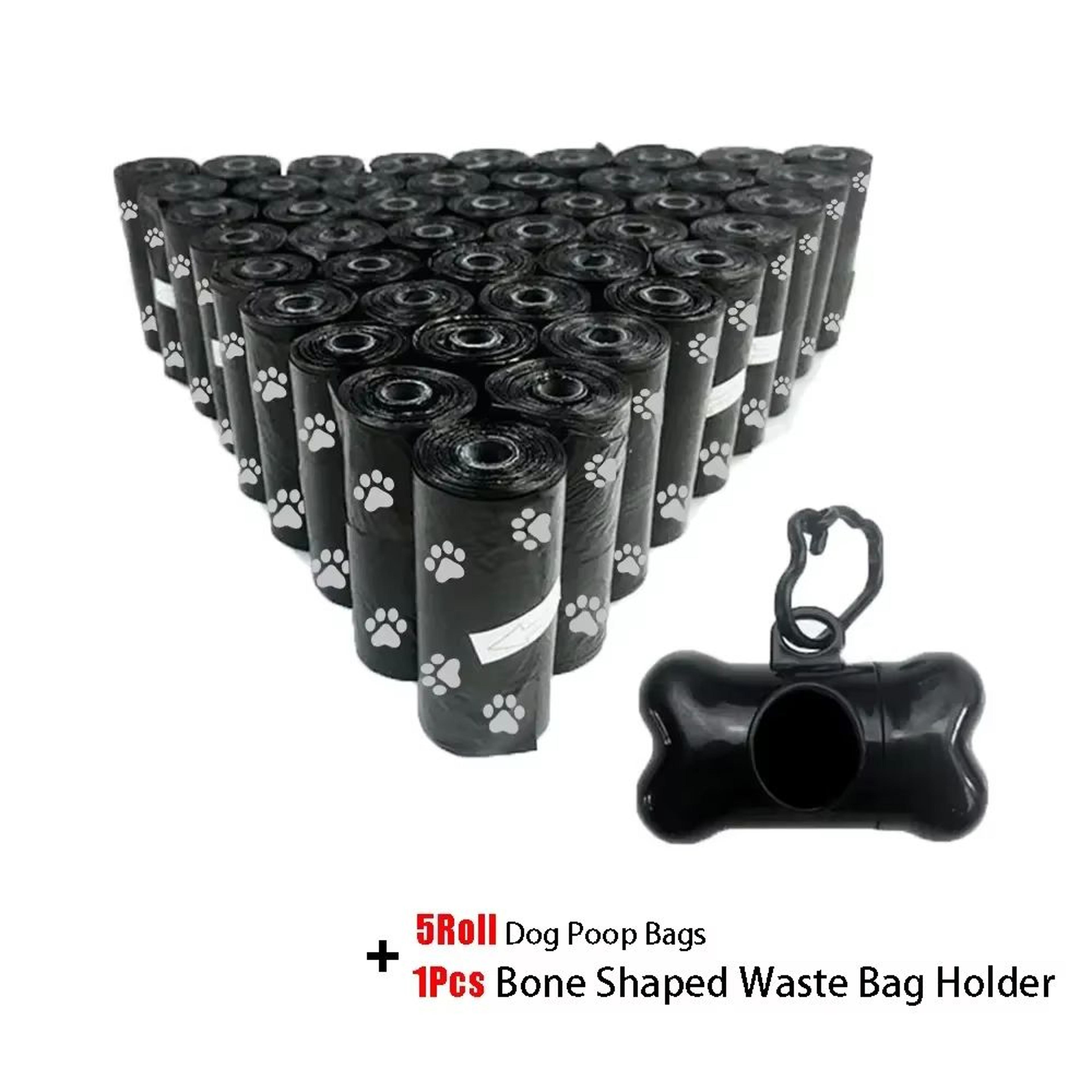 SolidColor Printed Pet Poop Bags  Portable Dog Walking Waste  HouseUse Bags 7