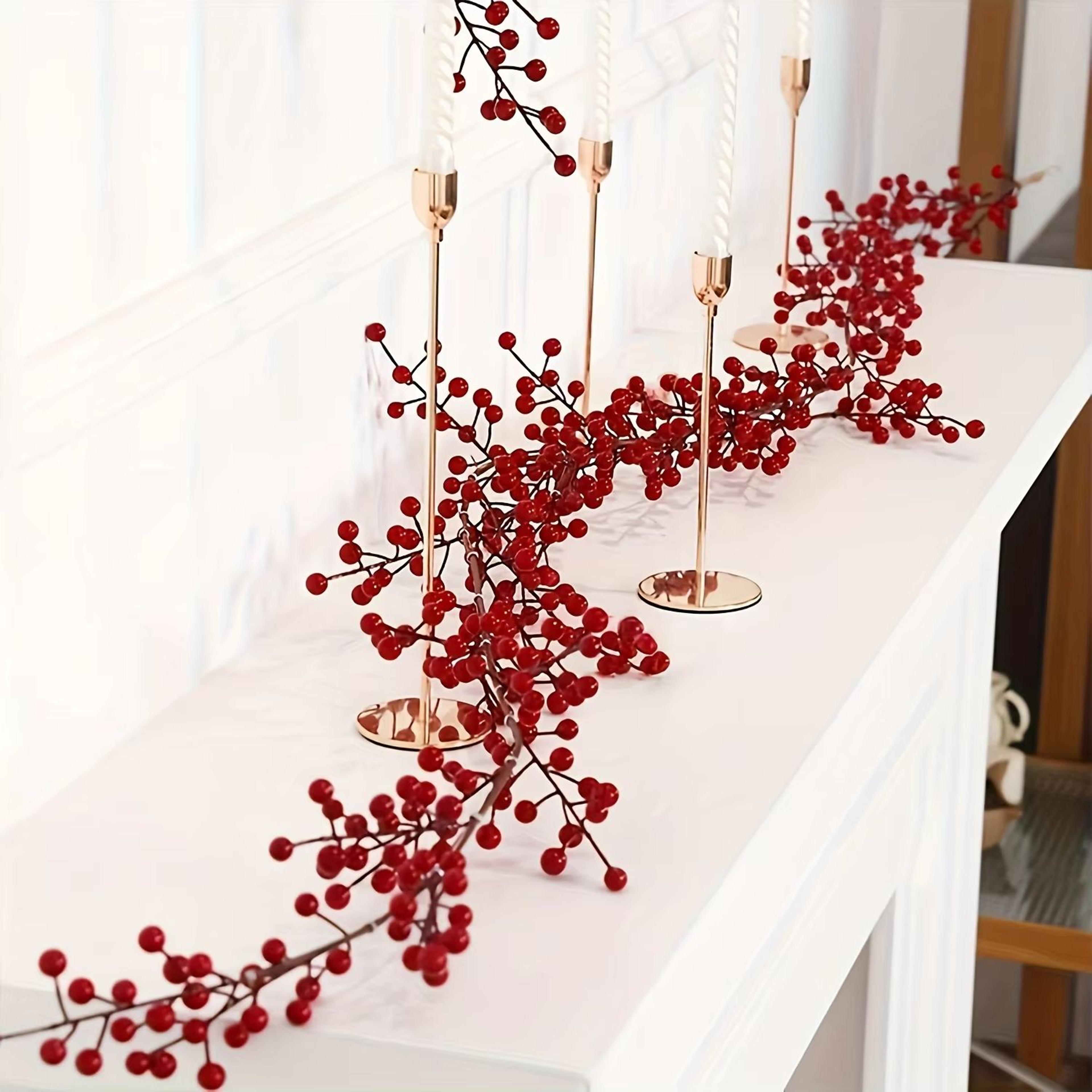 Elegant 190 Cm Artificial Cranberry Vine Garland  Festive Table  Party Decor 2