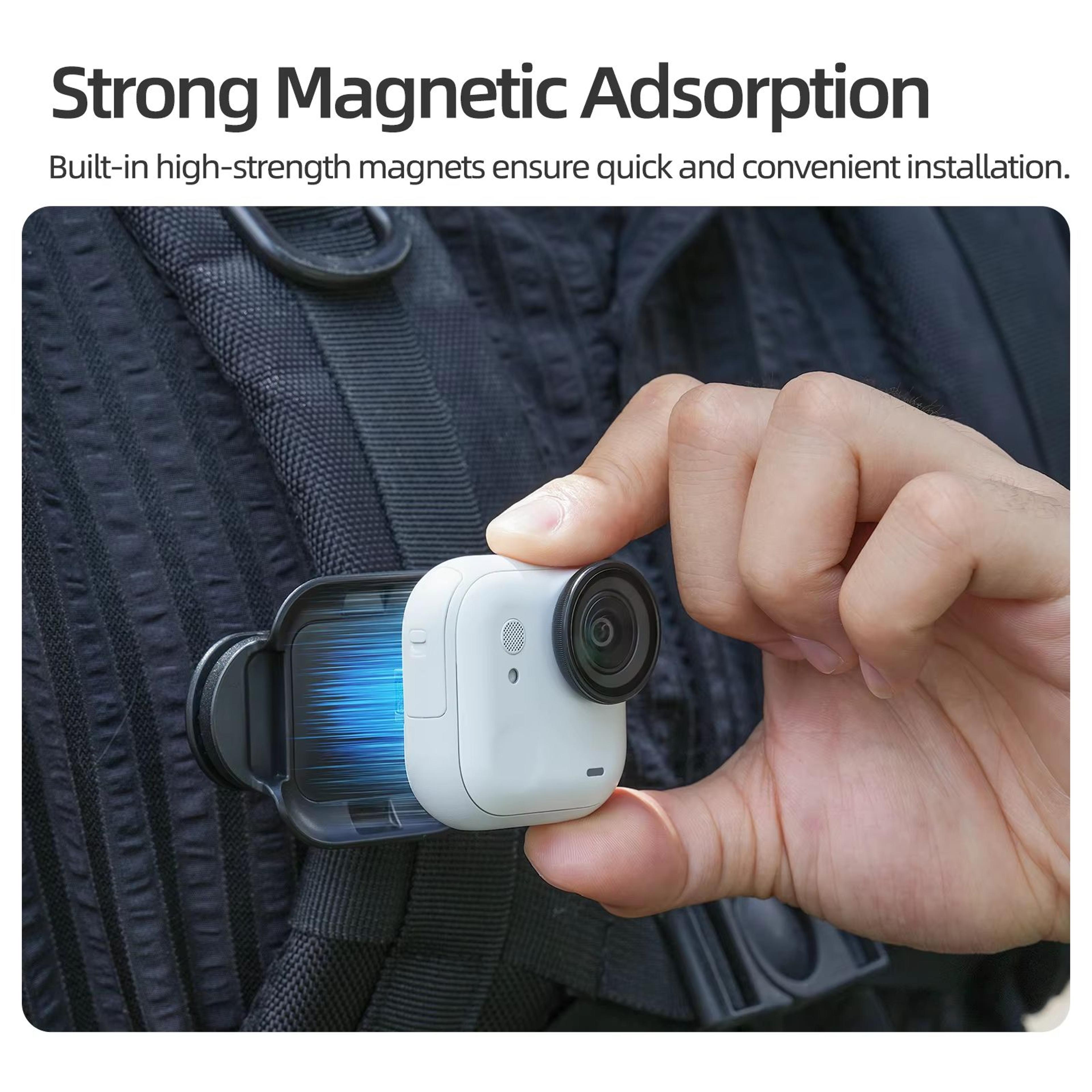 Magnetic Backpack Mount Holder For Insta360 GO Ultra  AntiShake Clip For Sports Camera Accessories 1