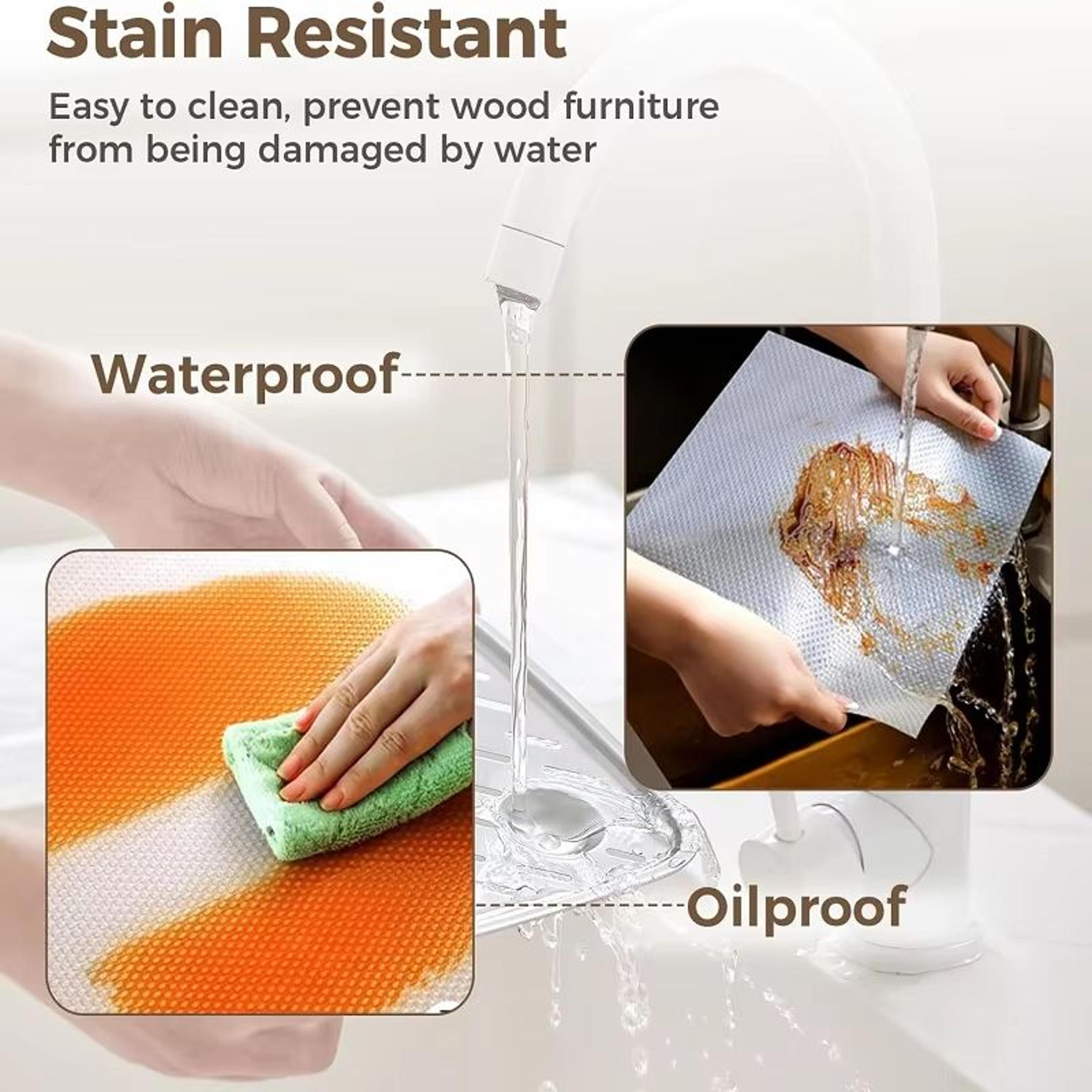 EVA Waterproof NonSlip Cabinet  Fridge Mat  CuttoFit NonAdhesive Drawer Liner For Kitchen 2