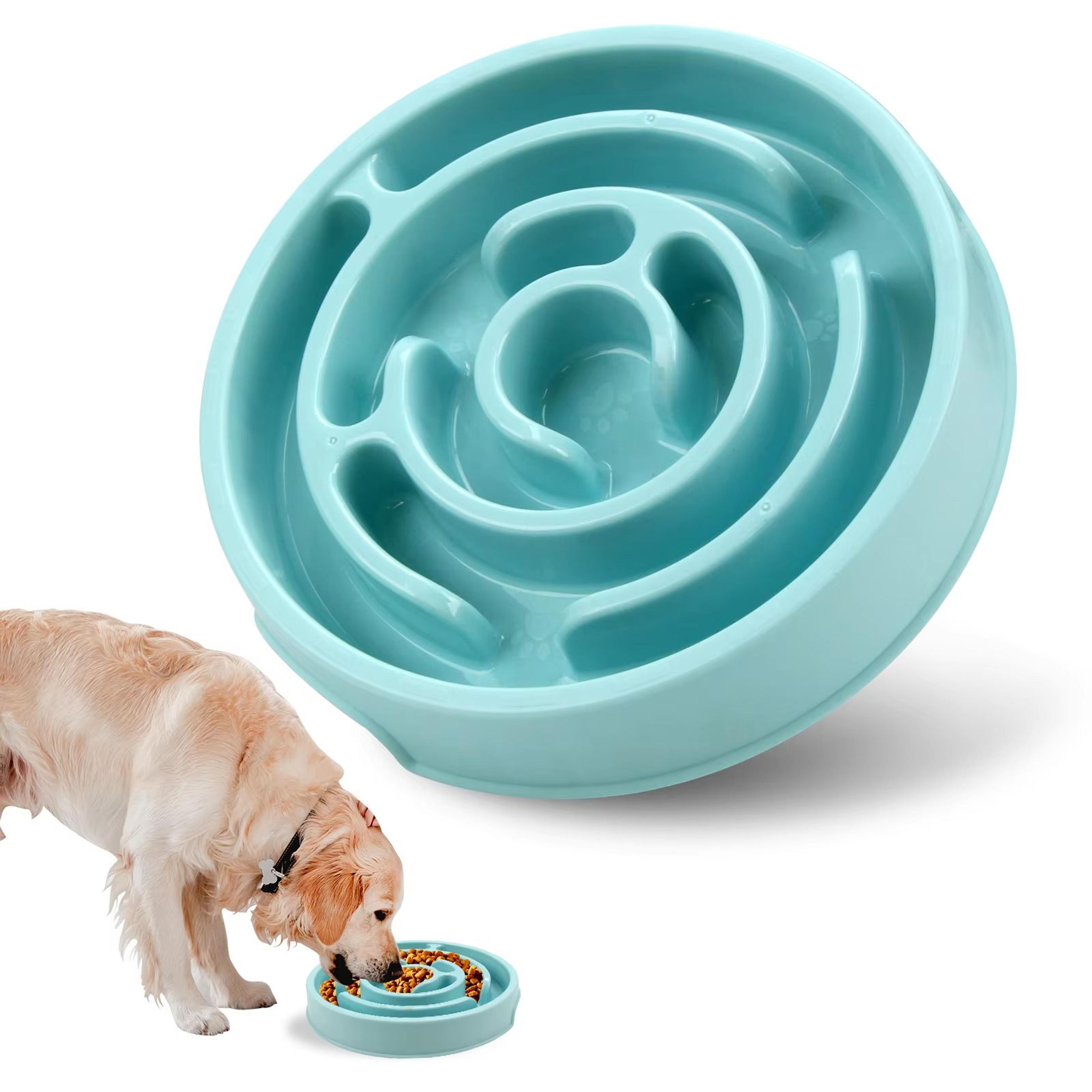 Eco Dog Slow Feeder Bowl  NonSlip Puzzle  AntiGulp Dish For Large Medium  Small Dogs 10