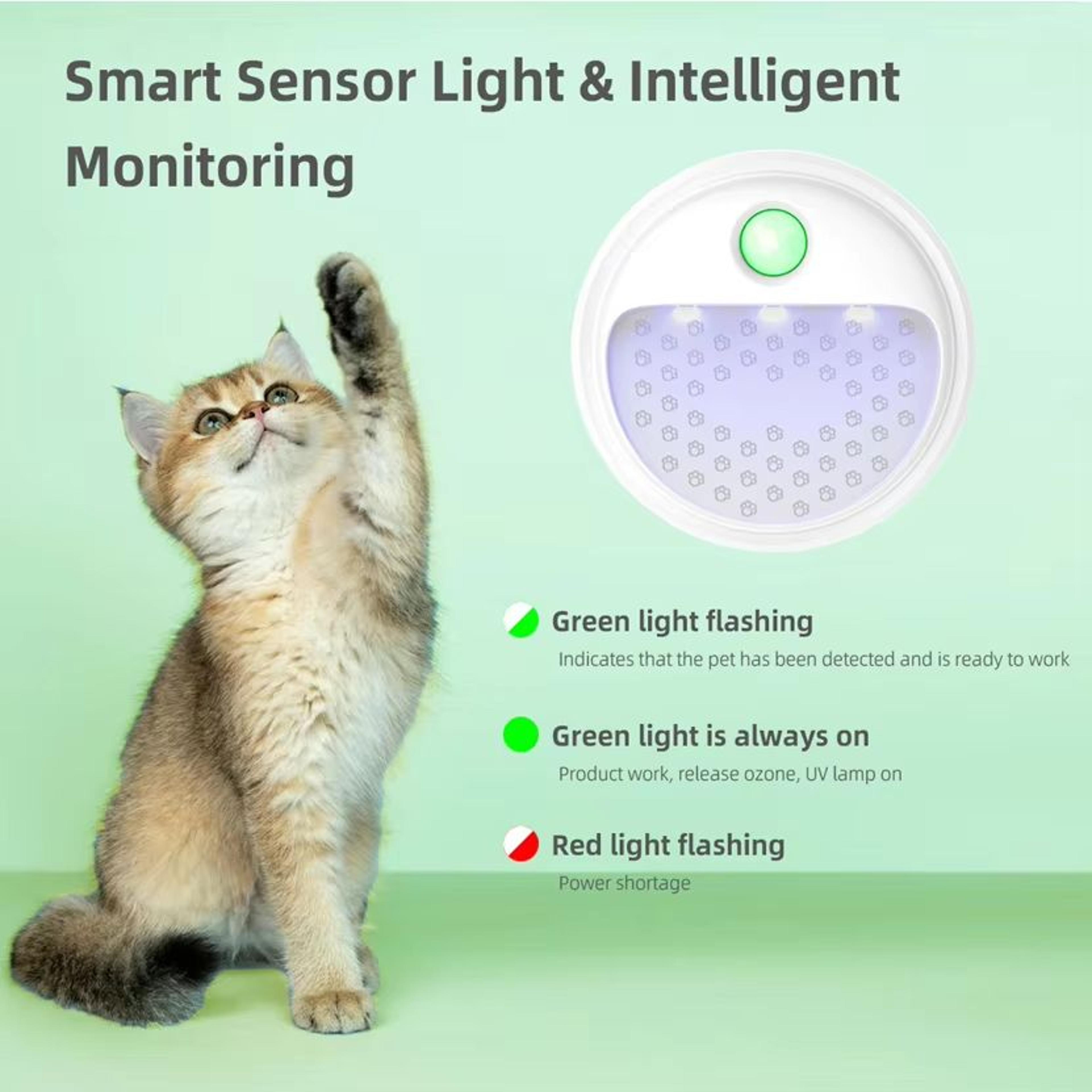 Smart Cat Odor Purifier Rechargeable Litter Box Deodorizer Pet Air Purifier 2