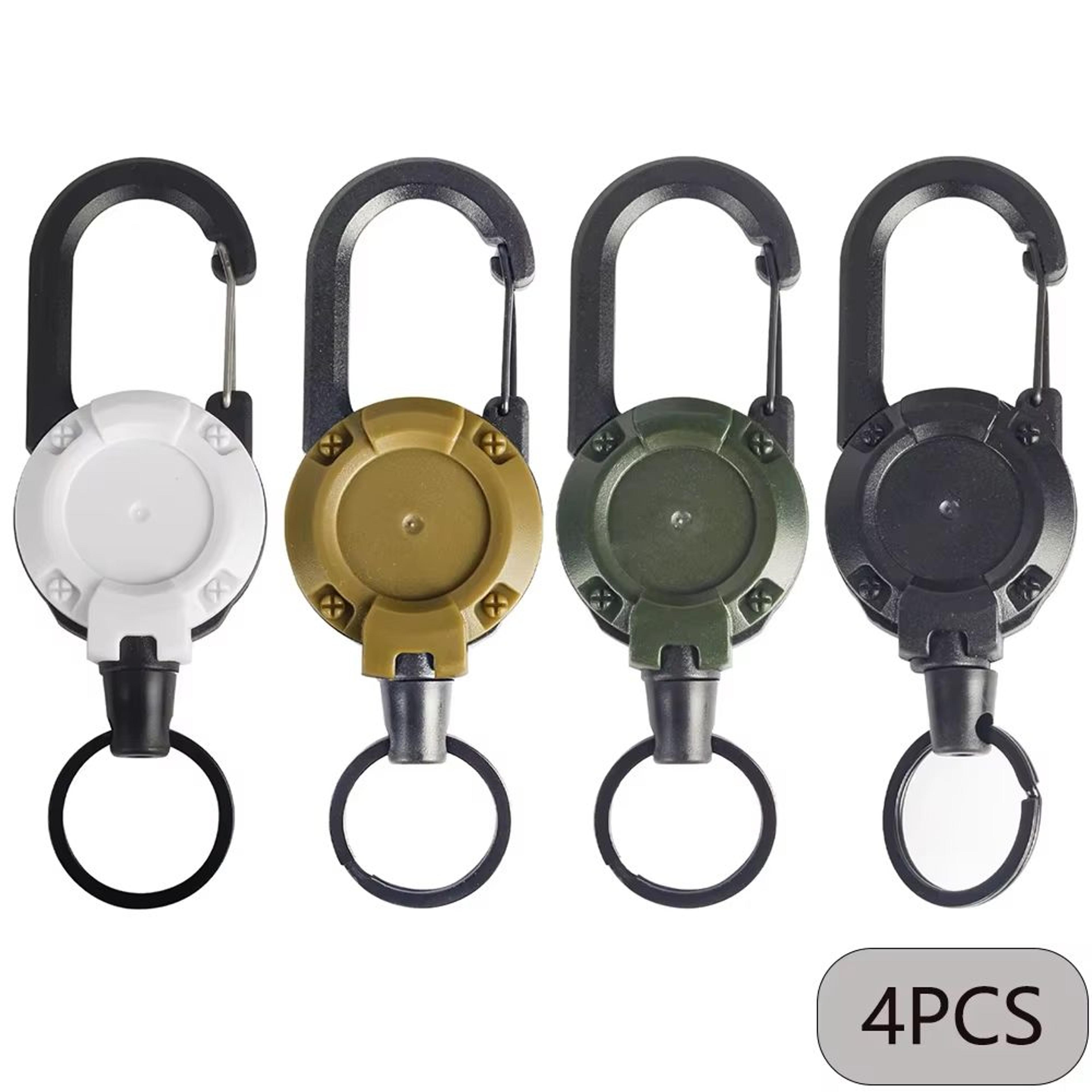 Extendable Retractable Keychain Badge Holder Heavy Duty Carabiner Key Chain With Clip For Men And O 14