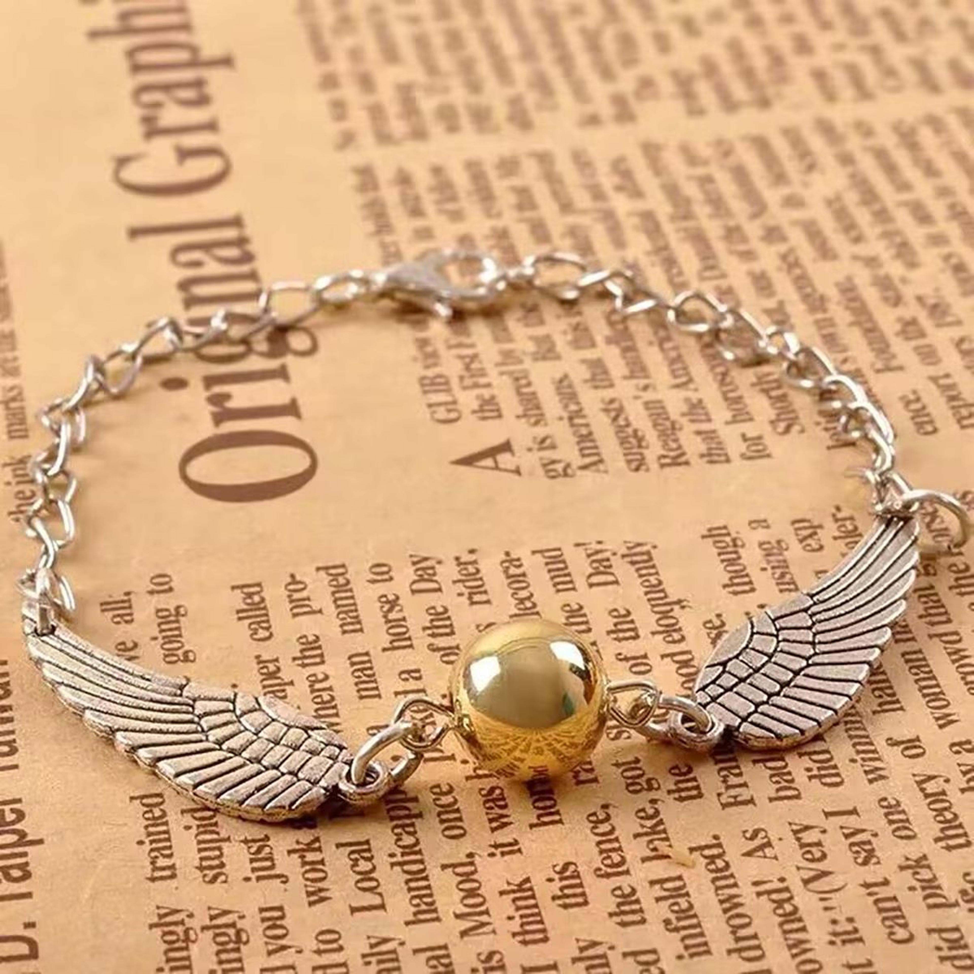 Golden Snitch Multi Wings Owl Bracelet Potter Inspired Layer Bracelet For Wizard Fans Gifts 6