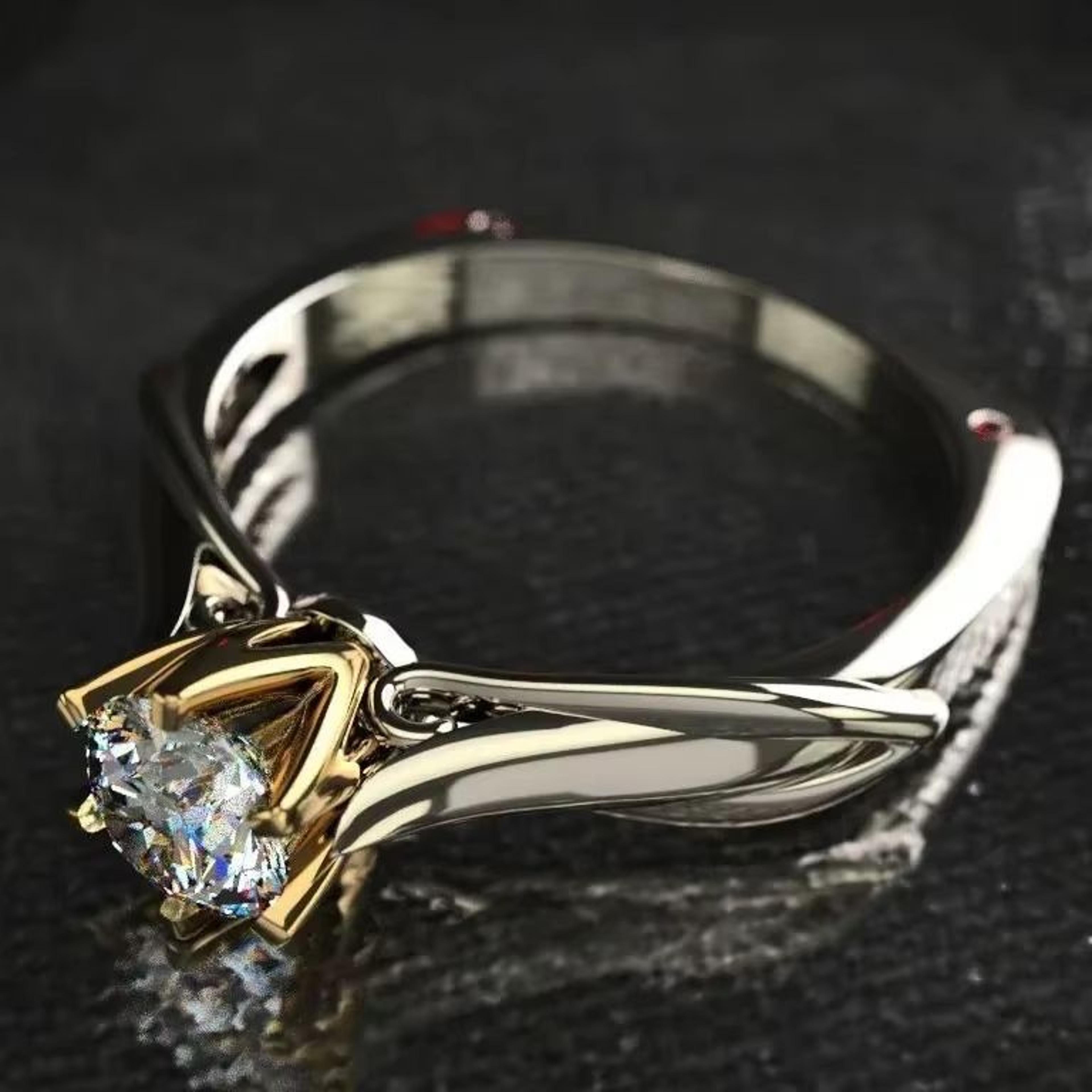Luxury 18K Gold Natural Moissanite Gemstone Ring For Women Couples And Weddings 6