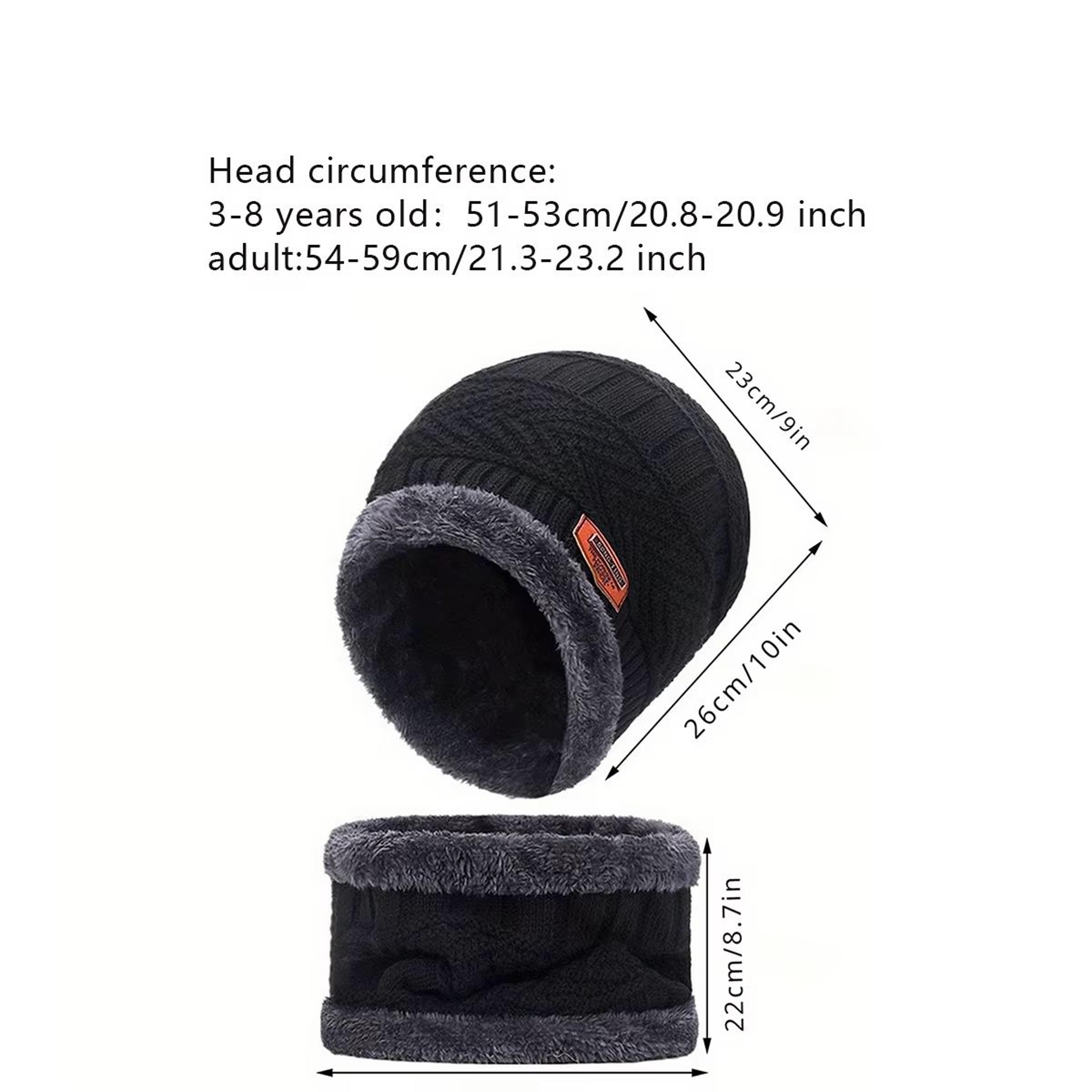 4pcs Velvet Winter Hat And Scarf Set With Warm Beanie And Gloves  Unisex Neck Warmer Outdoor Cold W 5