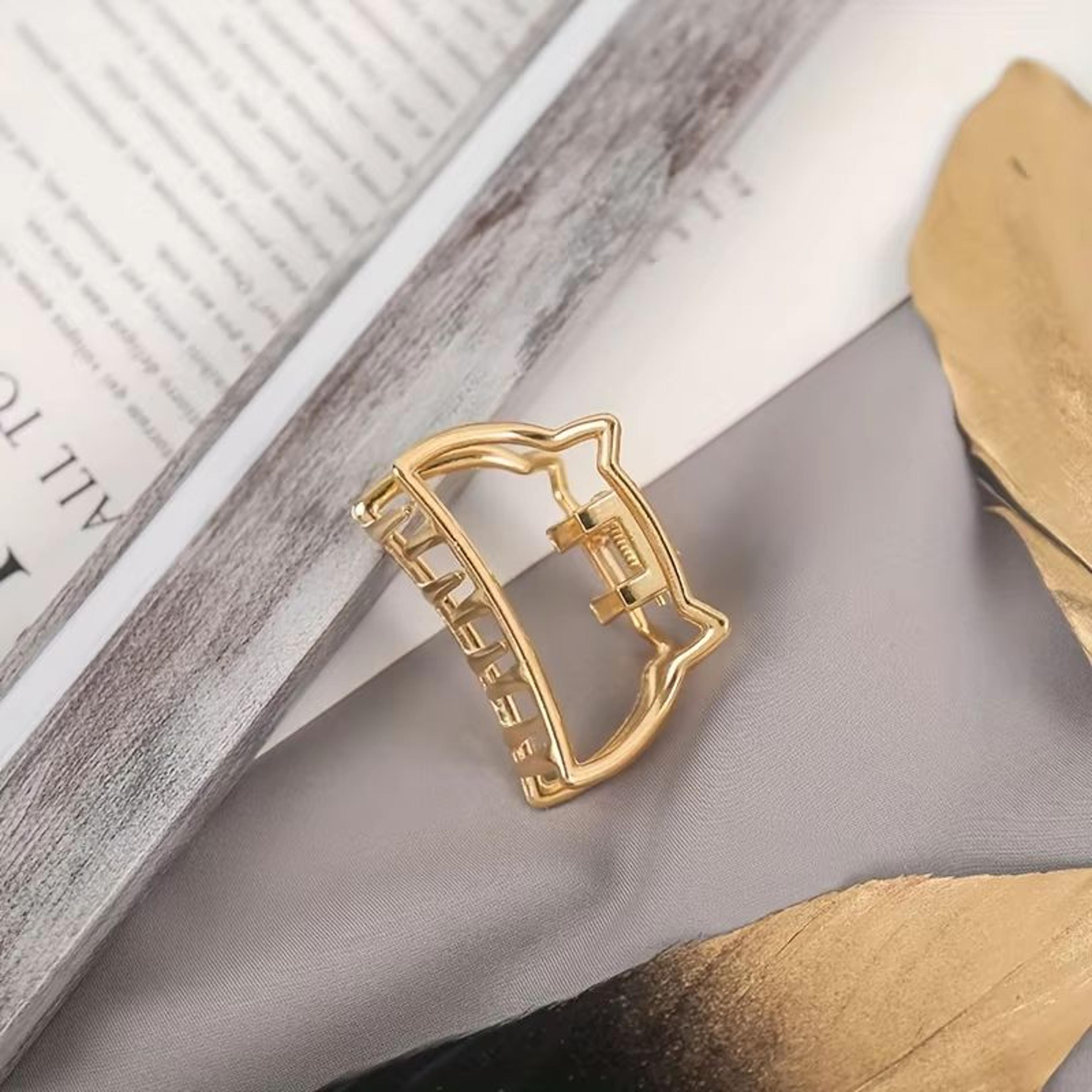 SweetHeart Mini Metal Hair Claw Clips  Non Slip Hollow Heart Barrettes For Women  Girls 10