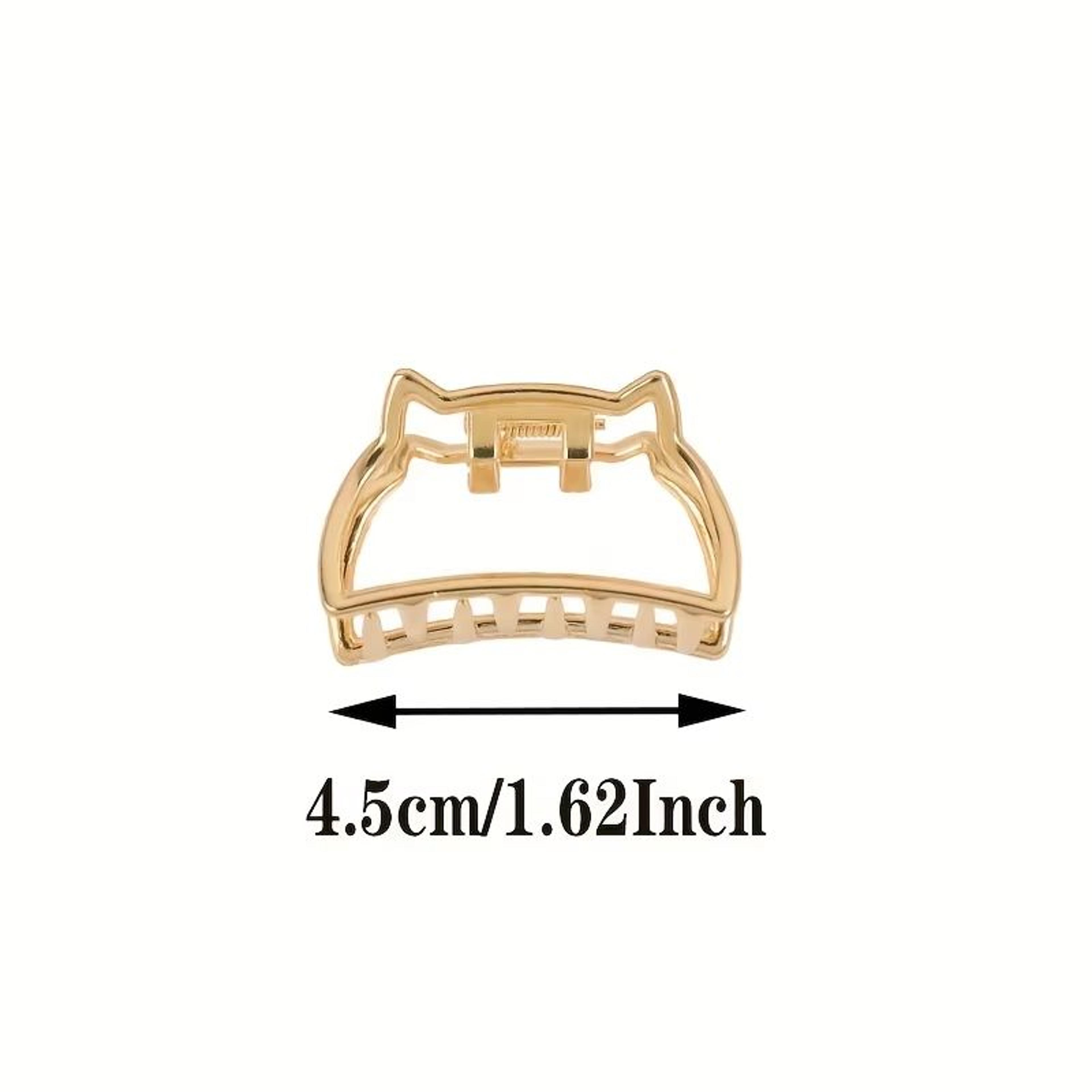SweetHeart Mini Metal Hair Claw Clips  Non Slip Hollow Heart Barrettes For Women  Girls 1