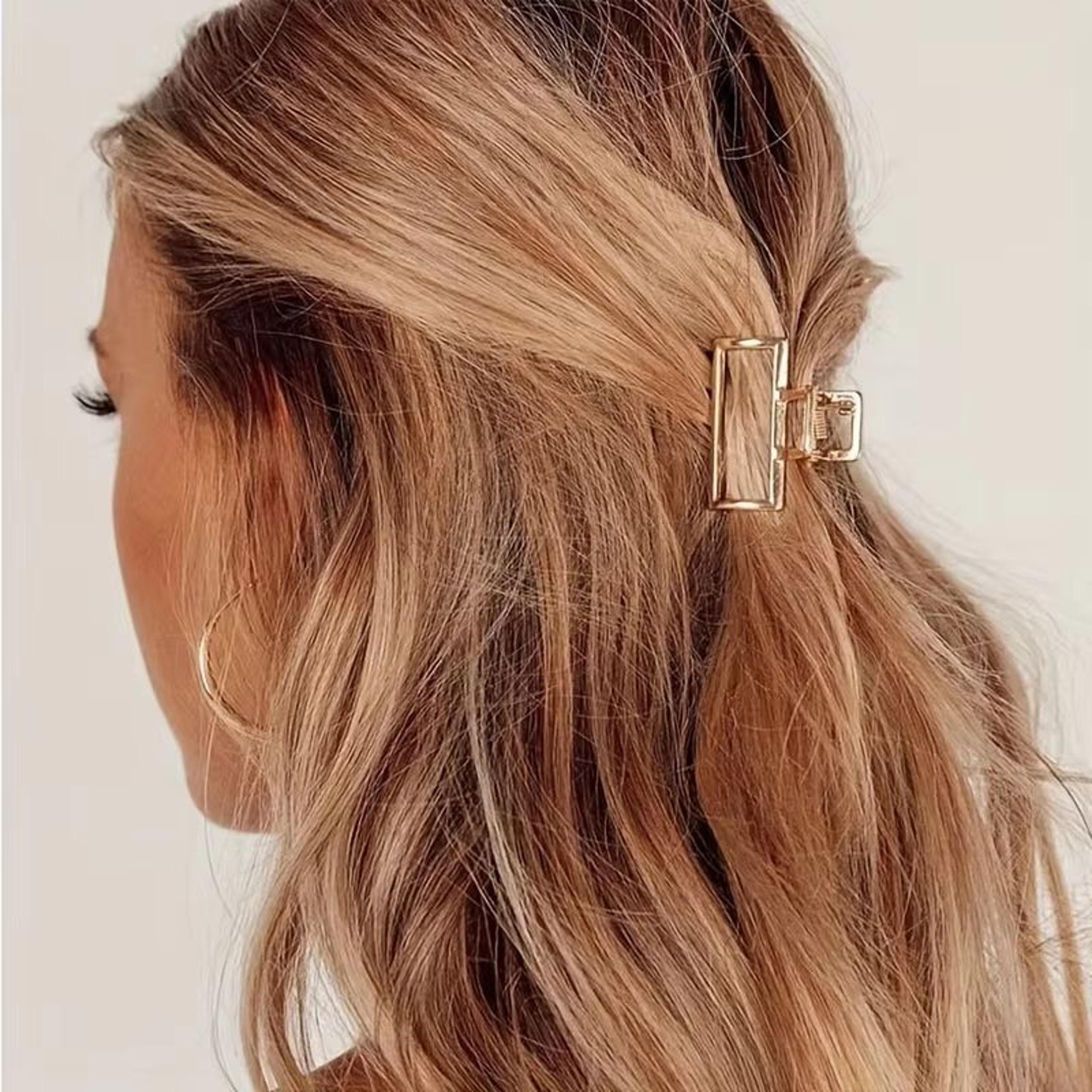 SweetHeart Mini Metal Hair Claw Clips  Non Slip Hollow Heart Barrettes For Women  Girls 3
