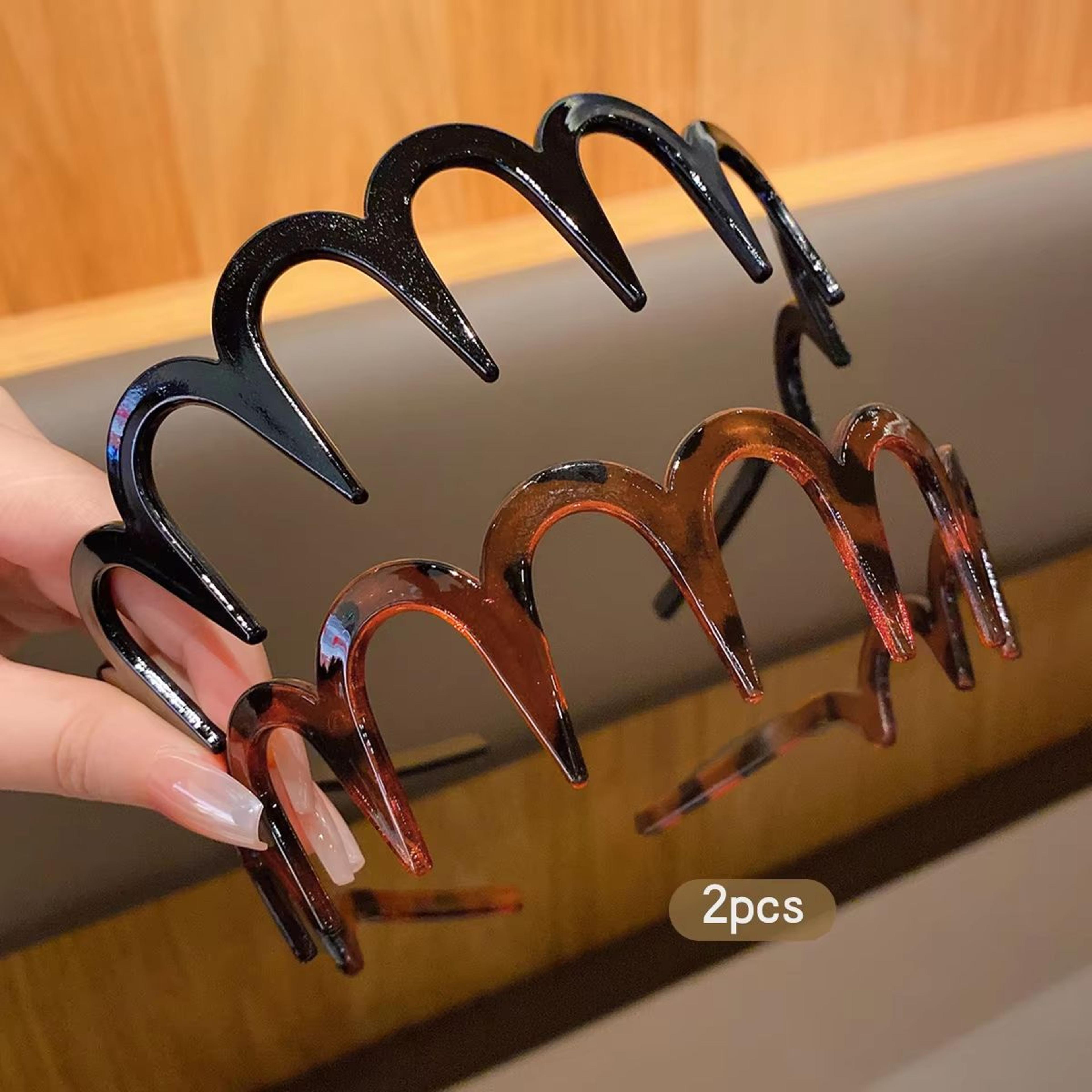 Everyday Red Claw Clip Duo  2Piece AntiSlip Hair Clips With Teeth 2