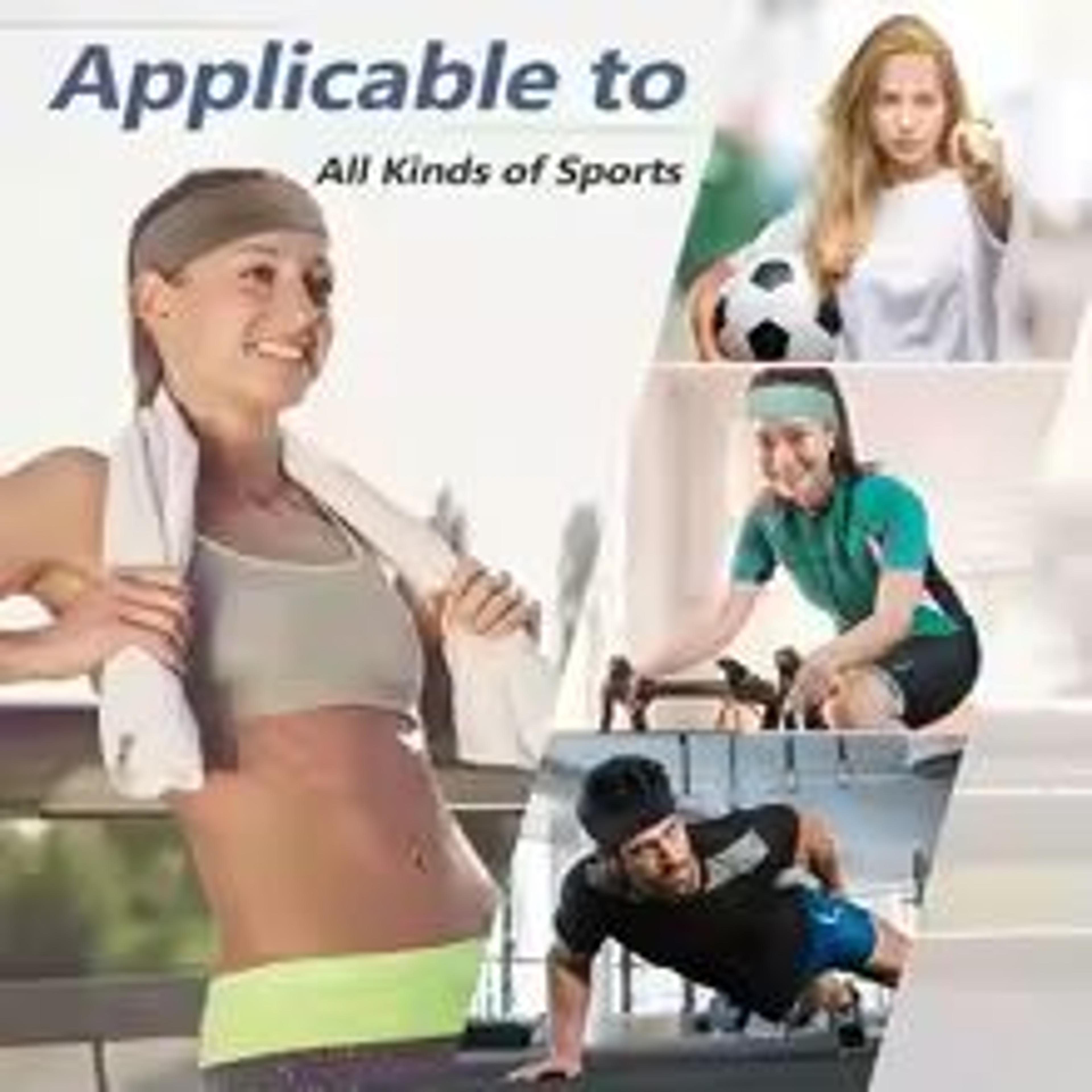 SolidFlow Performance SweatWicking Headband  Unisex Sports  Yoga Accessory 3