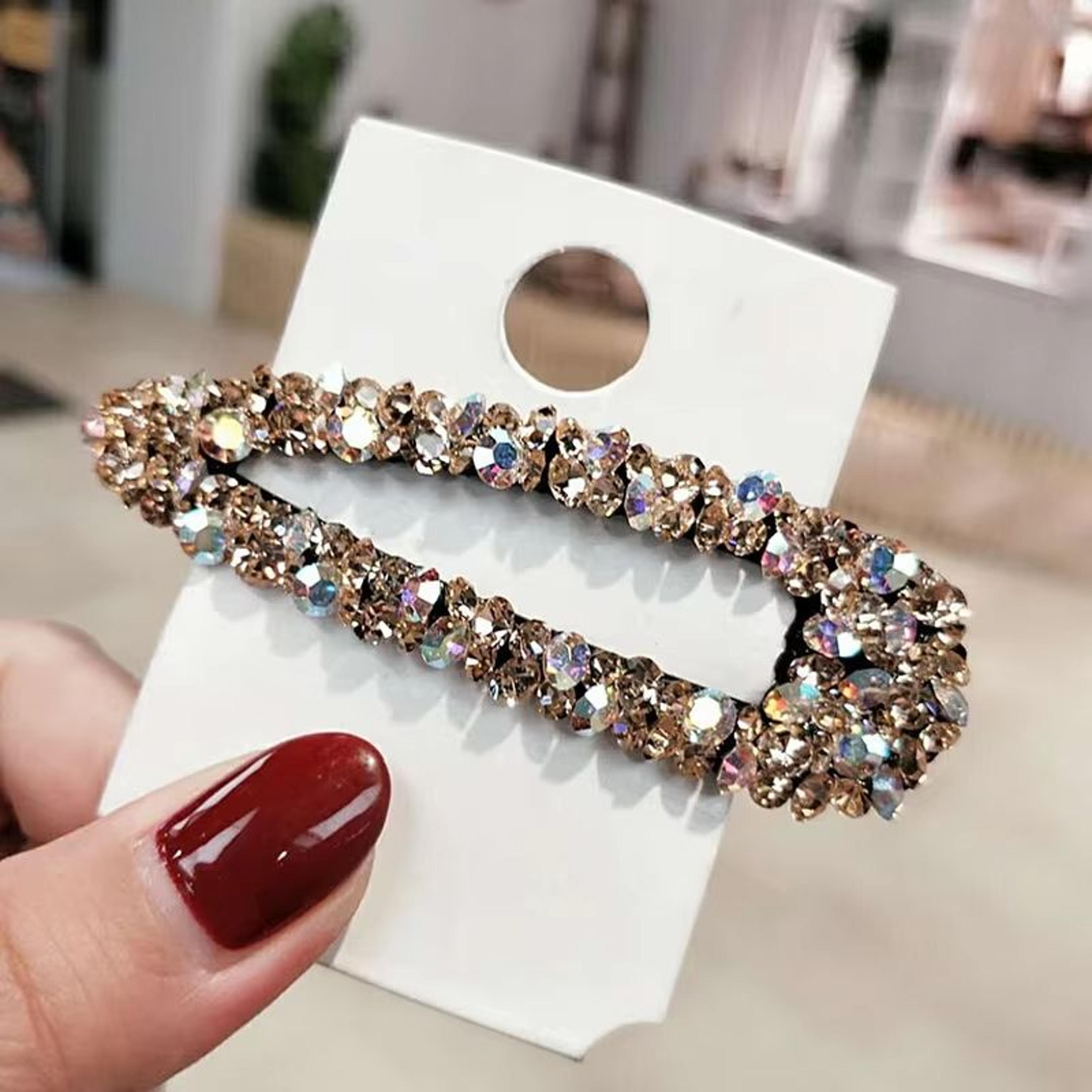 ColorGem HollowDiamond Hair Clip  Luxe Hollow Metal Hair Accessory For Women 9