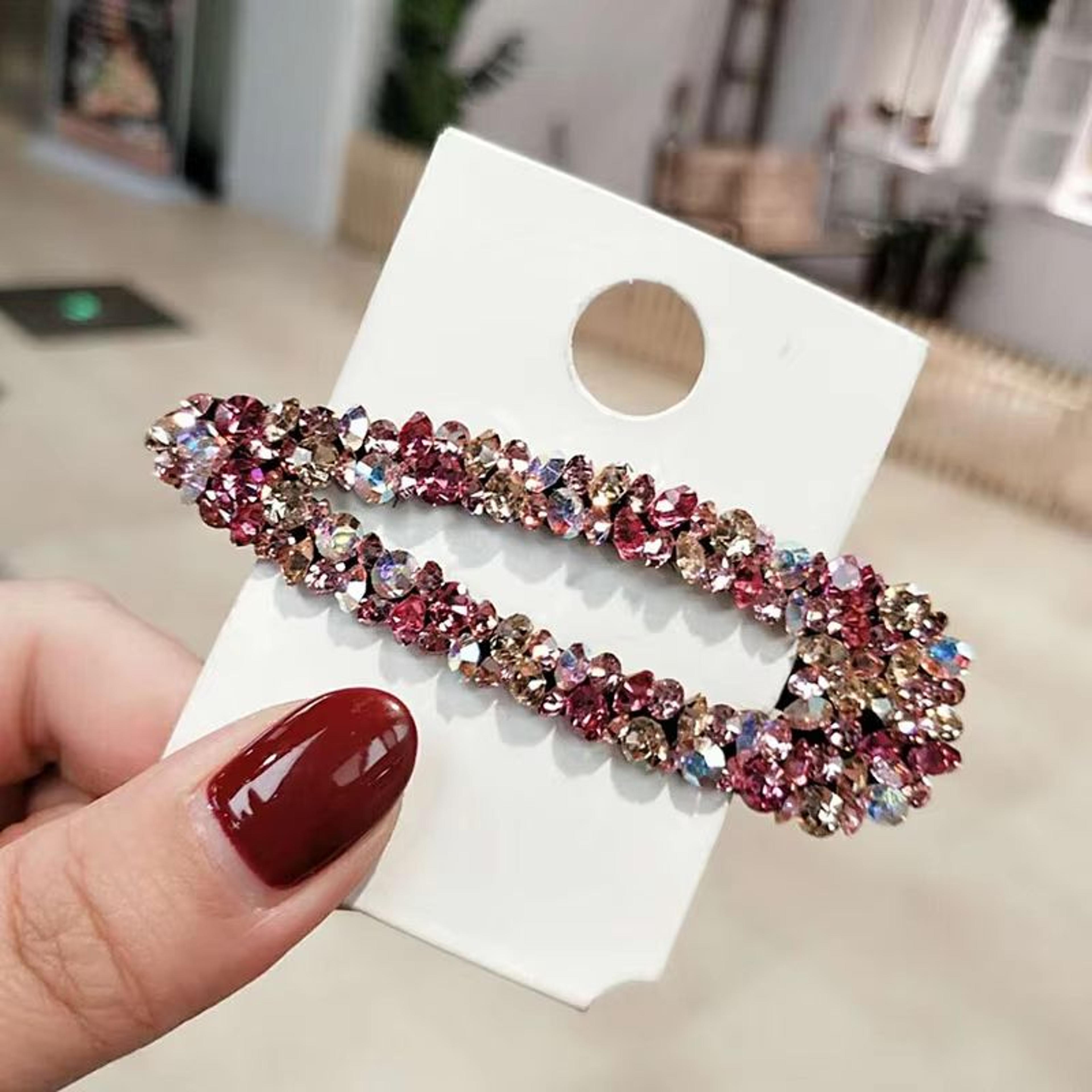 ColorGem HollowDiamond Hair Clip  Luxe Hollow Metal Hair Accessory For Women 8