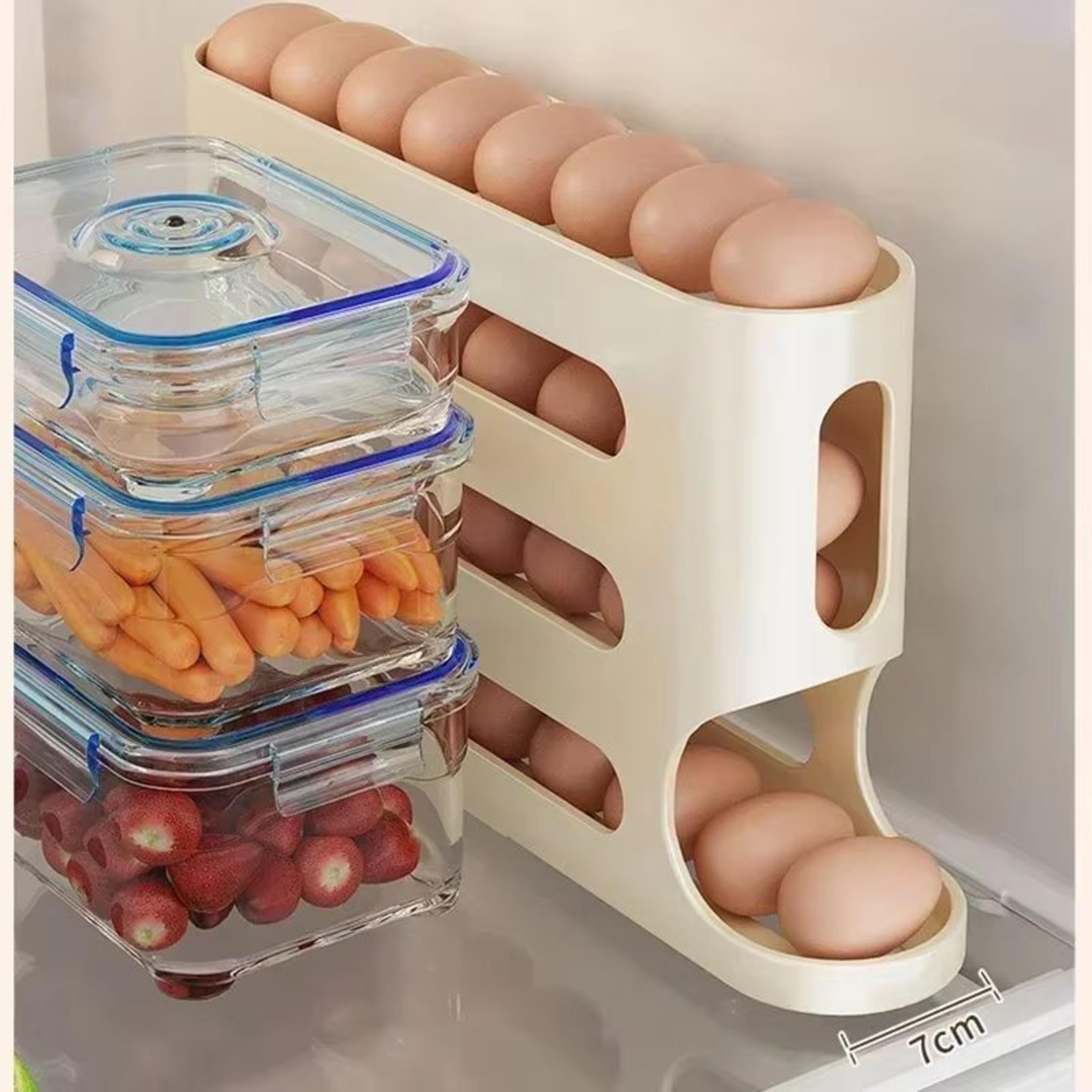 LadderStyle Slide Egg Storage Box 24 Layer Automatic Rolling Organizer 1