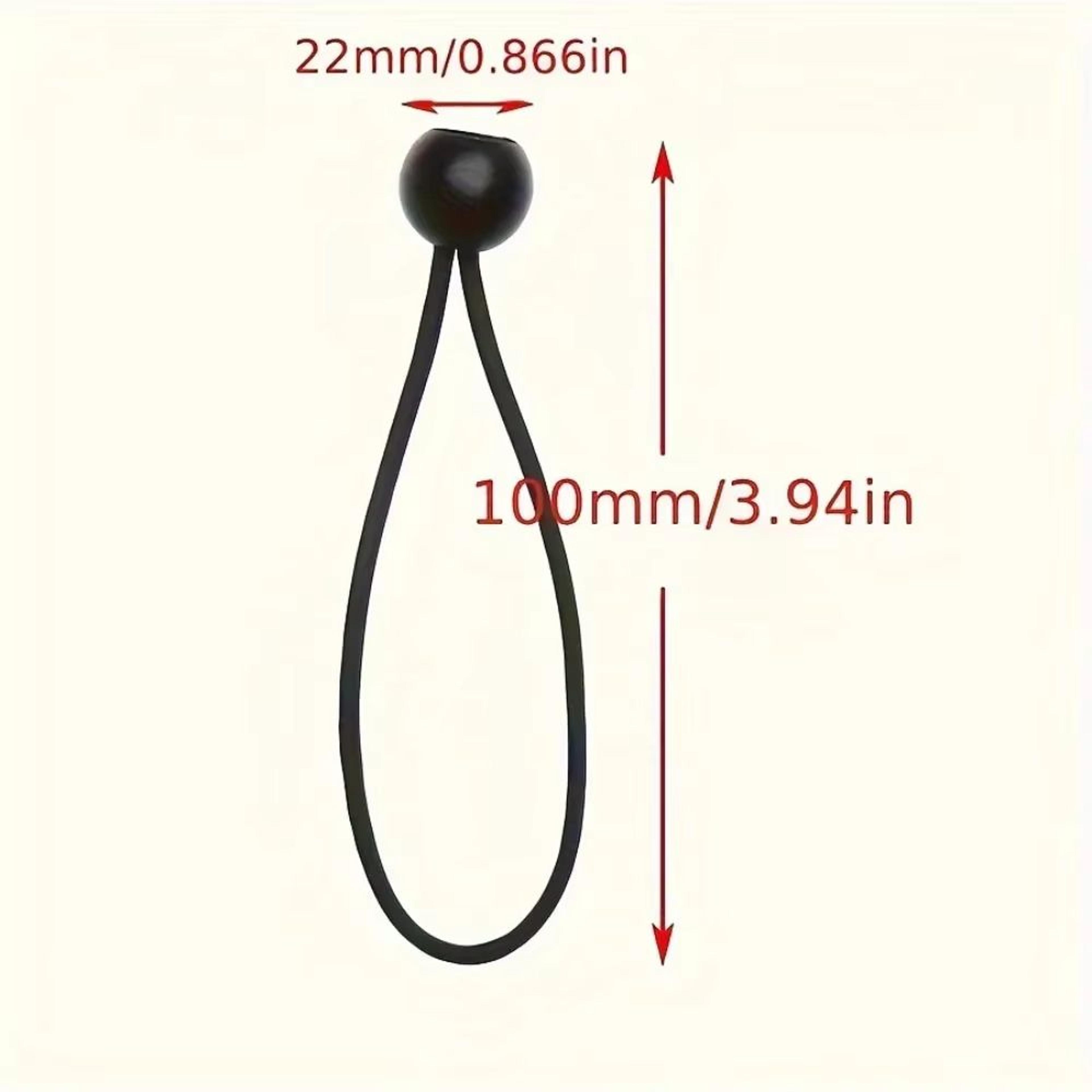 Ultra Secure 20 PCS Ball Bungee Cord Set  Elastic Rope Tarpaulin Flagpole TieDowns For Camping Tent 5