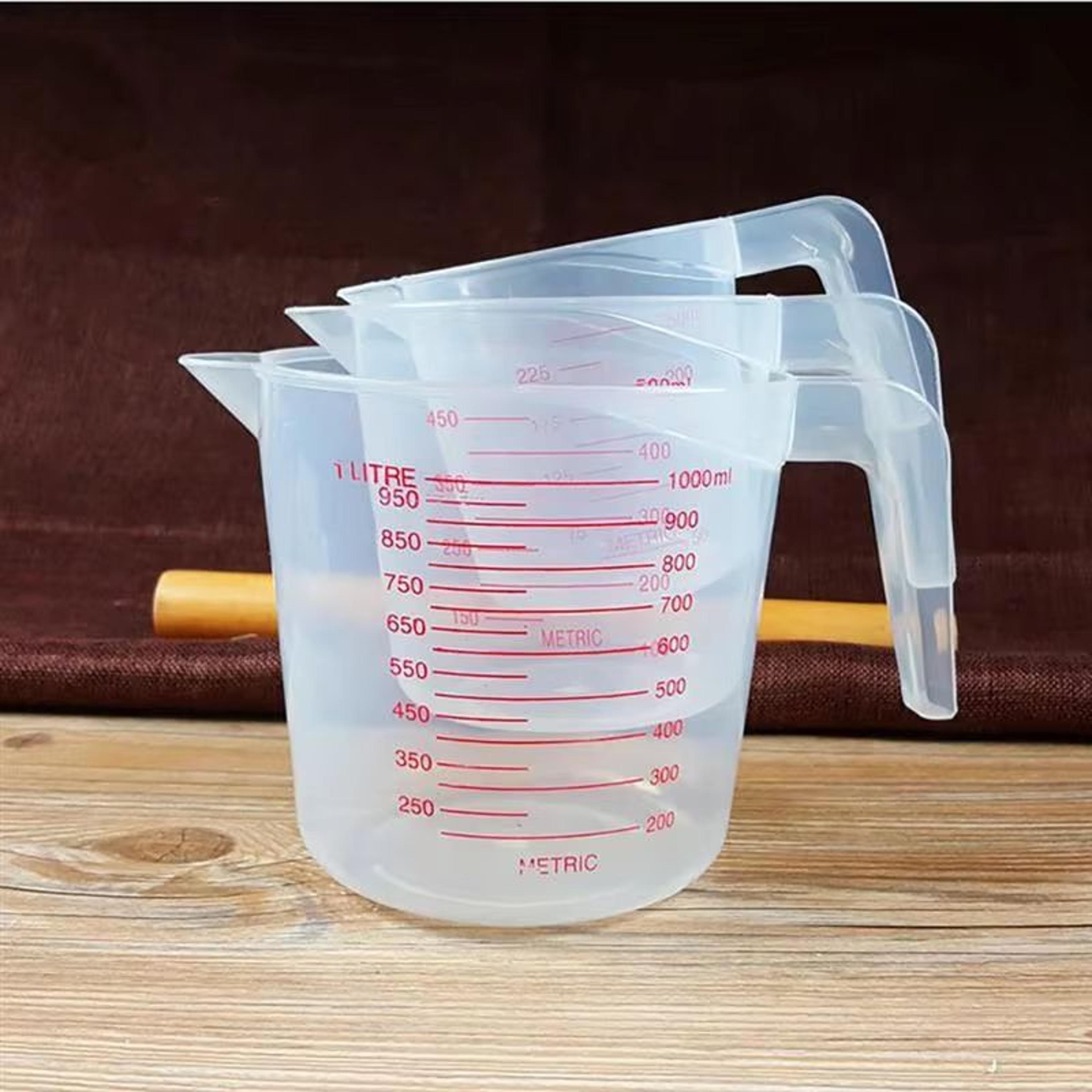 TripleCup Precision Kitchen Measuring Set 2505001000 Ml  Durable PVC Liquid  Dry Scale Cups 2