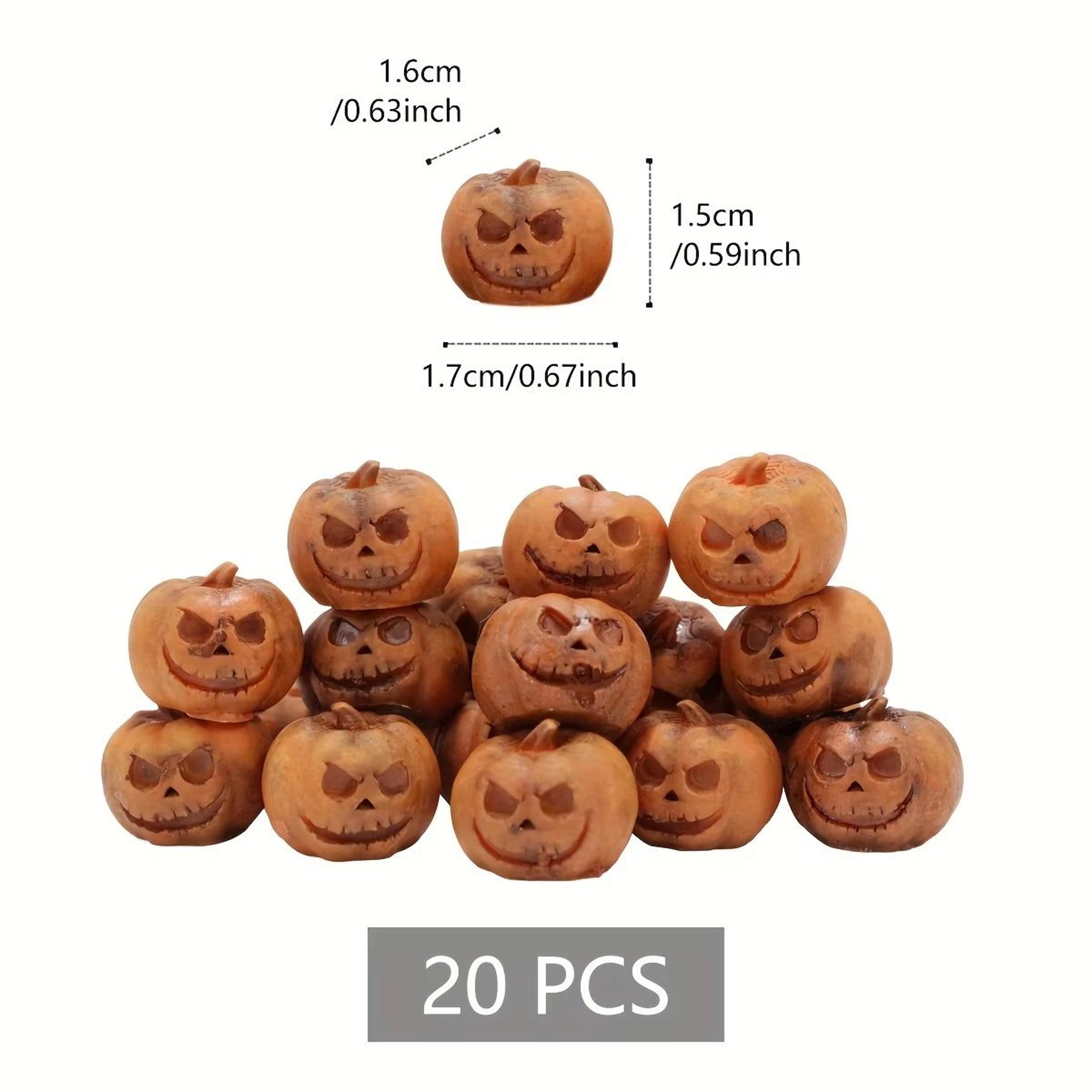 Mini Resin Pumpkin Set 20 Piece Halloween And Fall Decoration 6