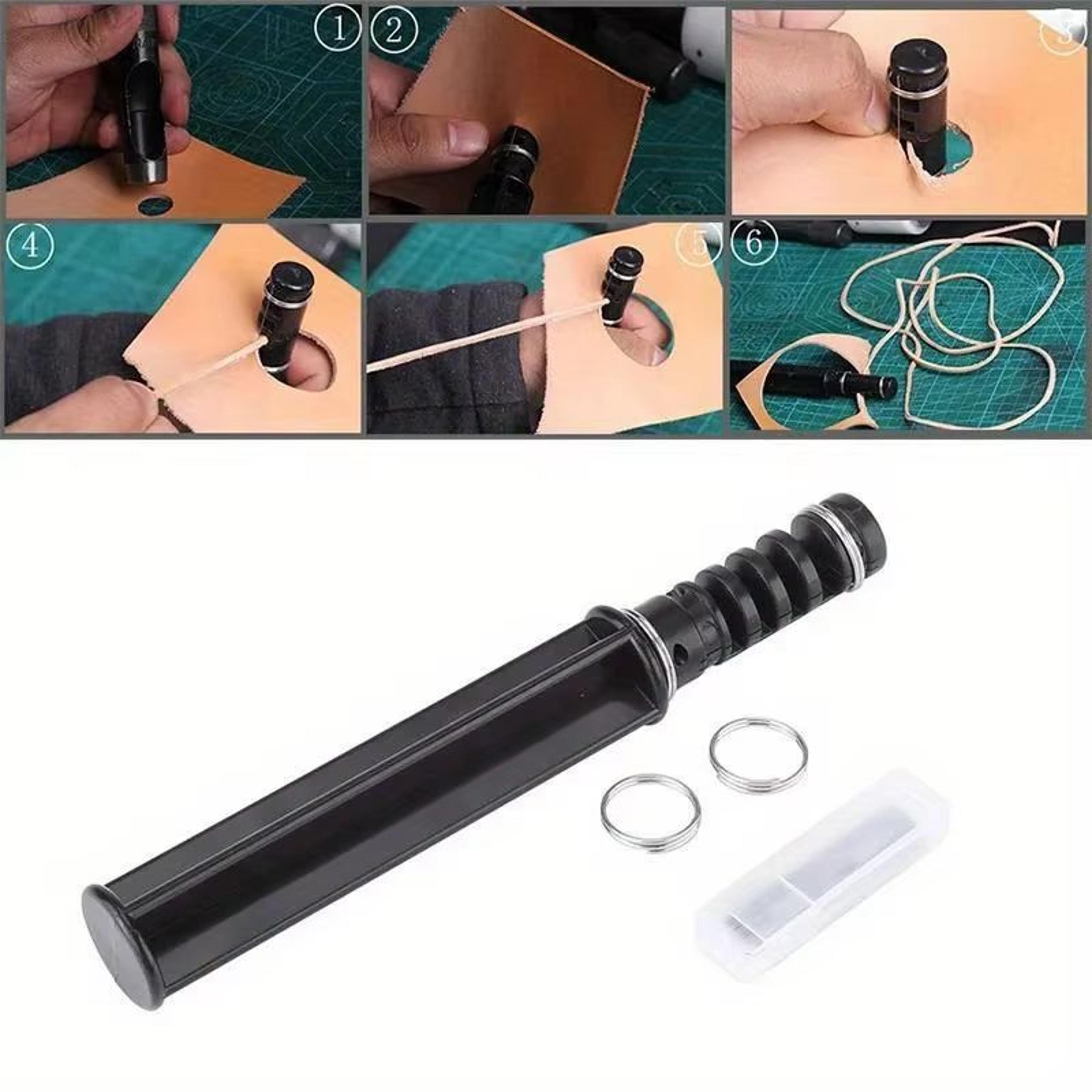 Leather Lace Maker Swivel Strip Hand Cutter With 3 Blades 1