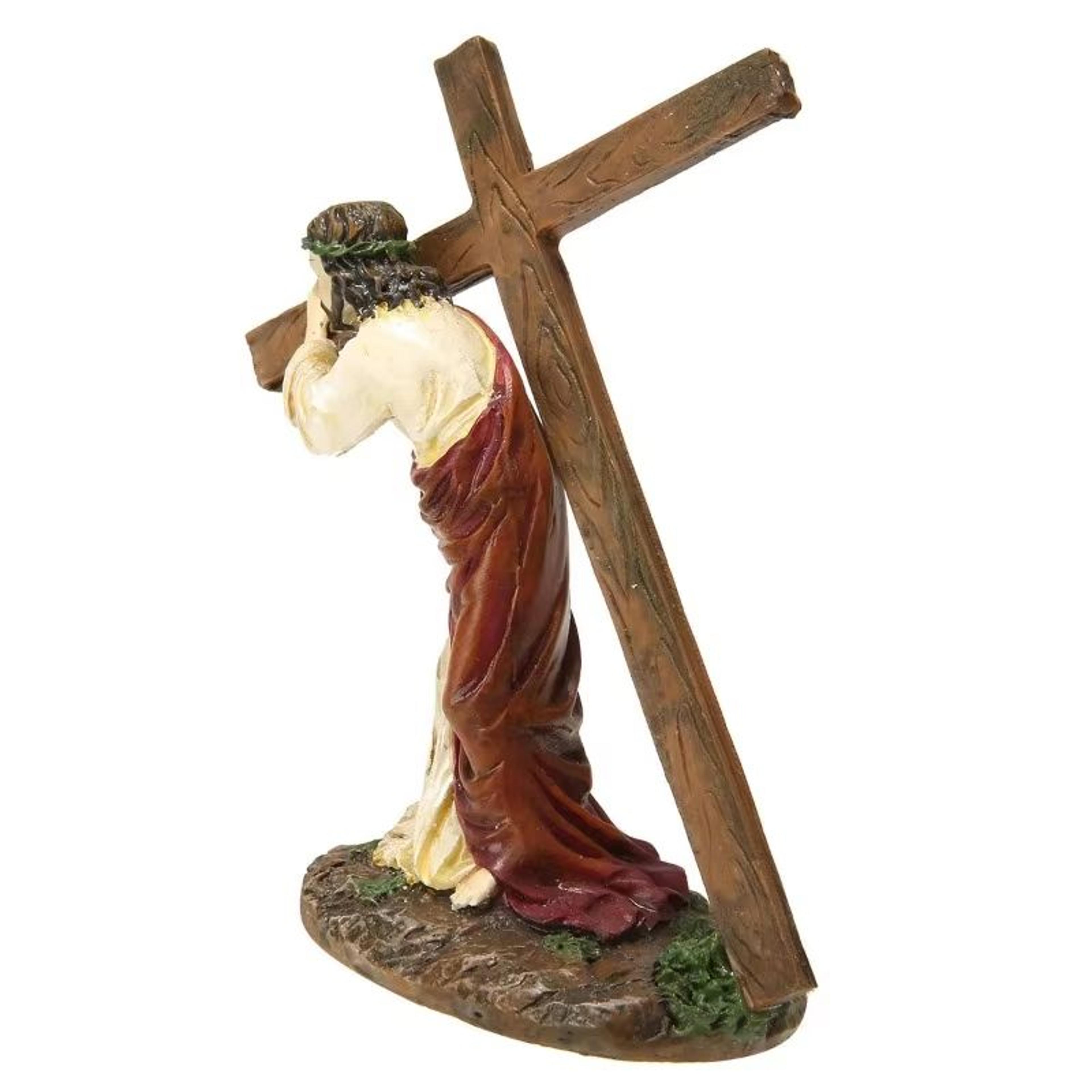 Resin Jesus Crucifix Statue Catholic Home Decor 2