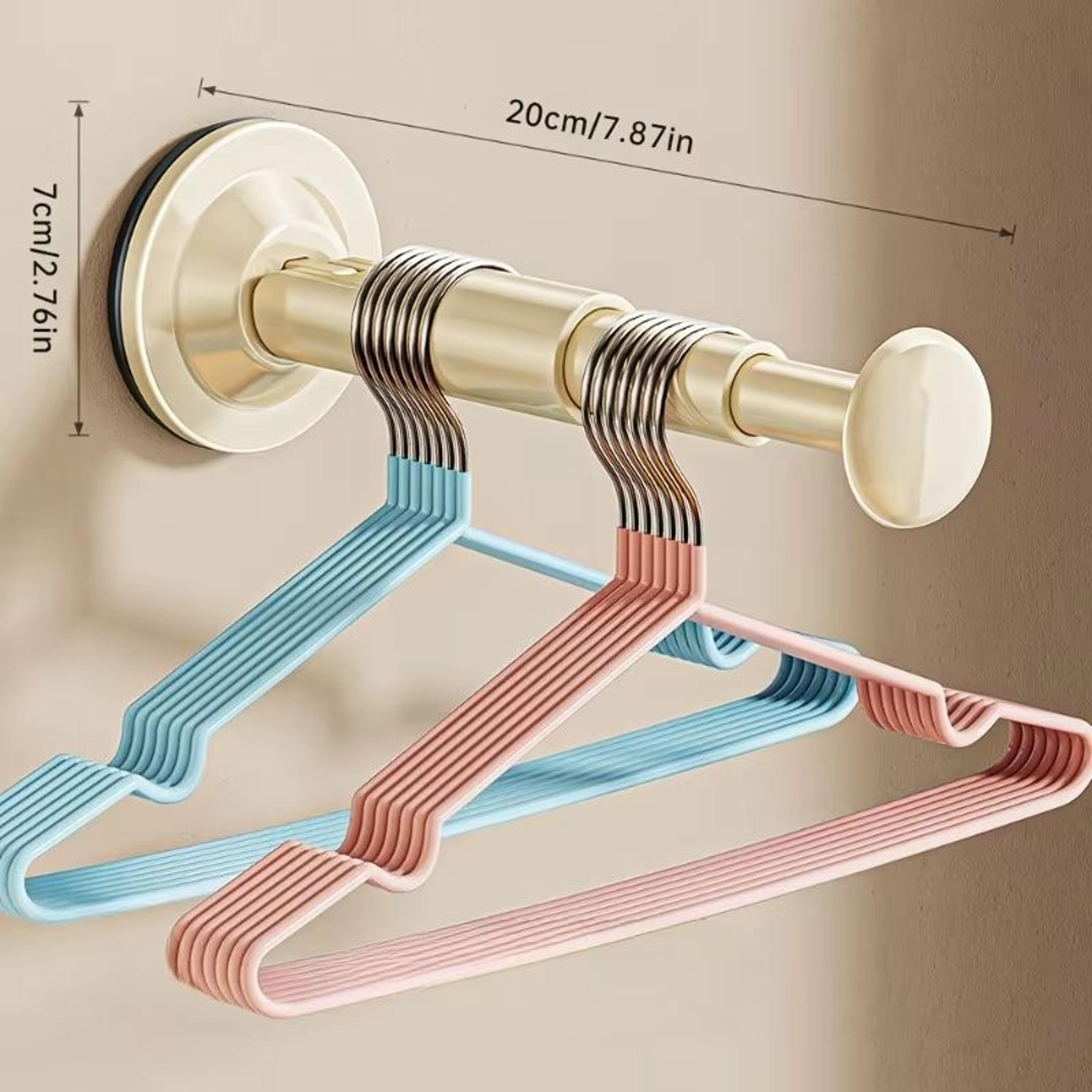 NoDrill Suction Cup Hanger Storage Rack Adjustable Length 1