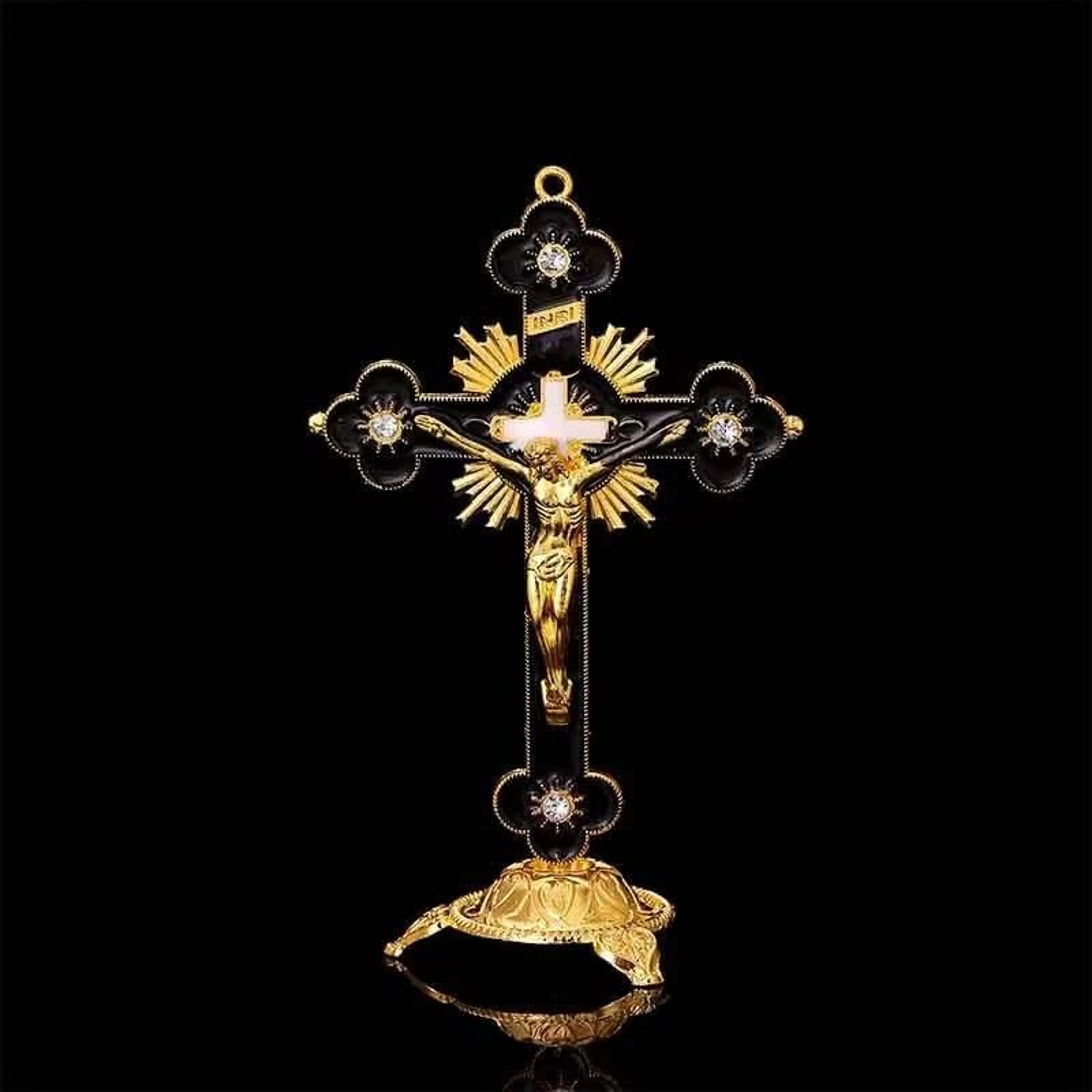 Large Resin Crucifix Statue Of Jesus Christ Home  Car Decoration 5