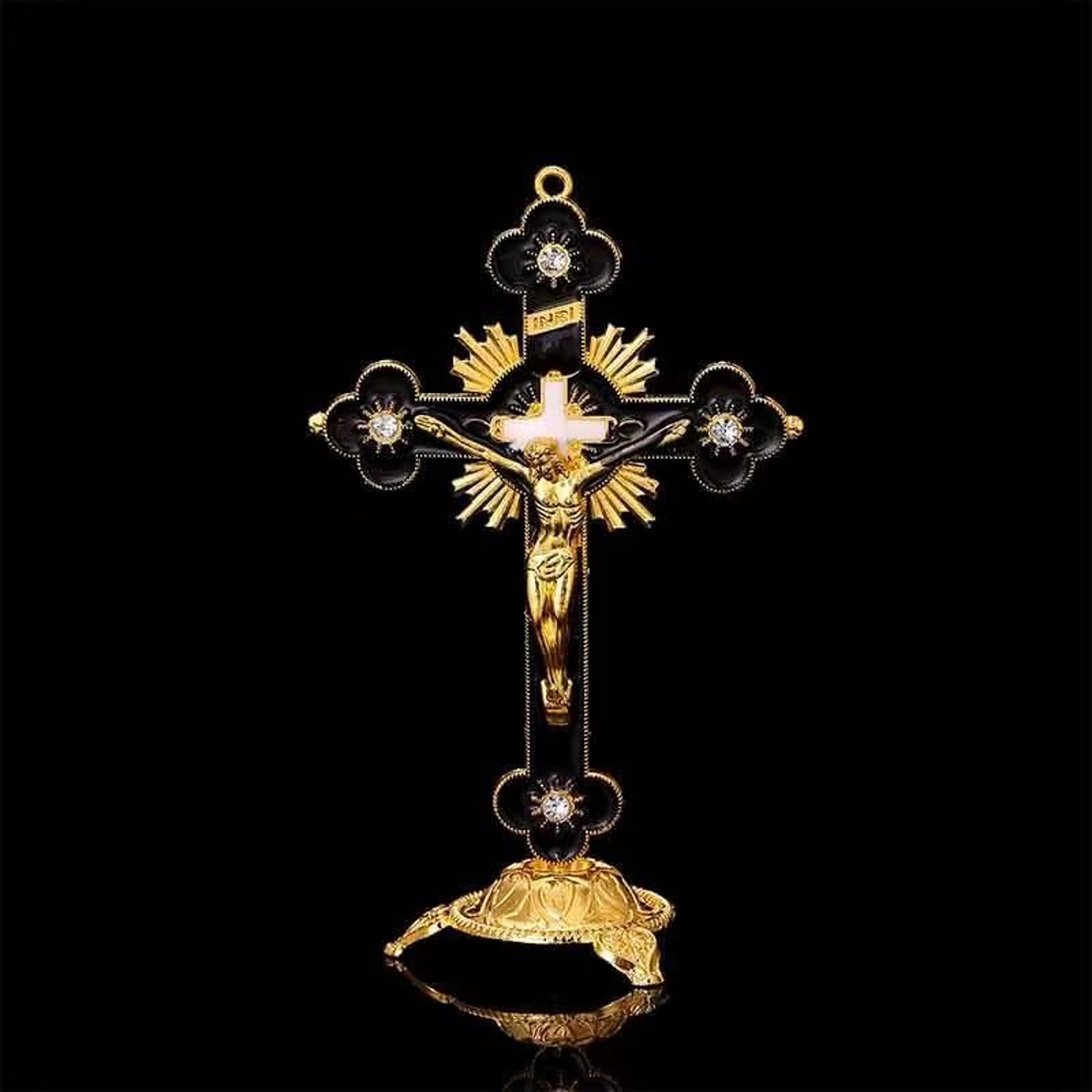 Large Resin Crucifix Statue Of Jesus Christ Home  Car Decoration 6