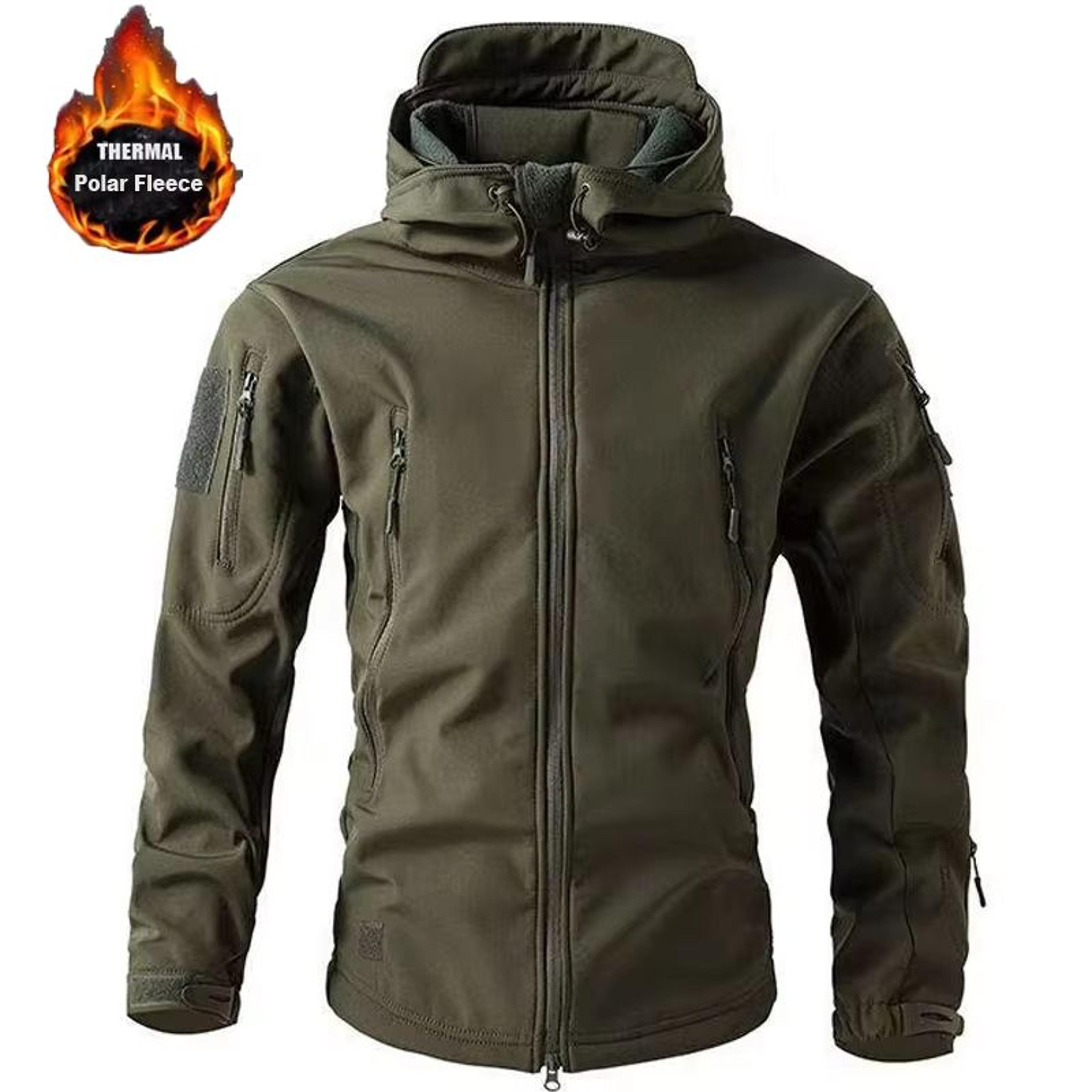 Mens Winter Autumn Waterproof Fleecelined Softshell Jacket M5XL 7