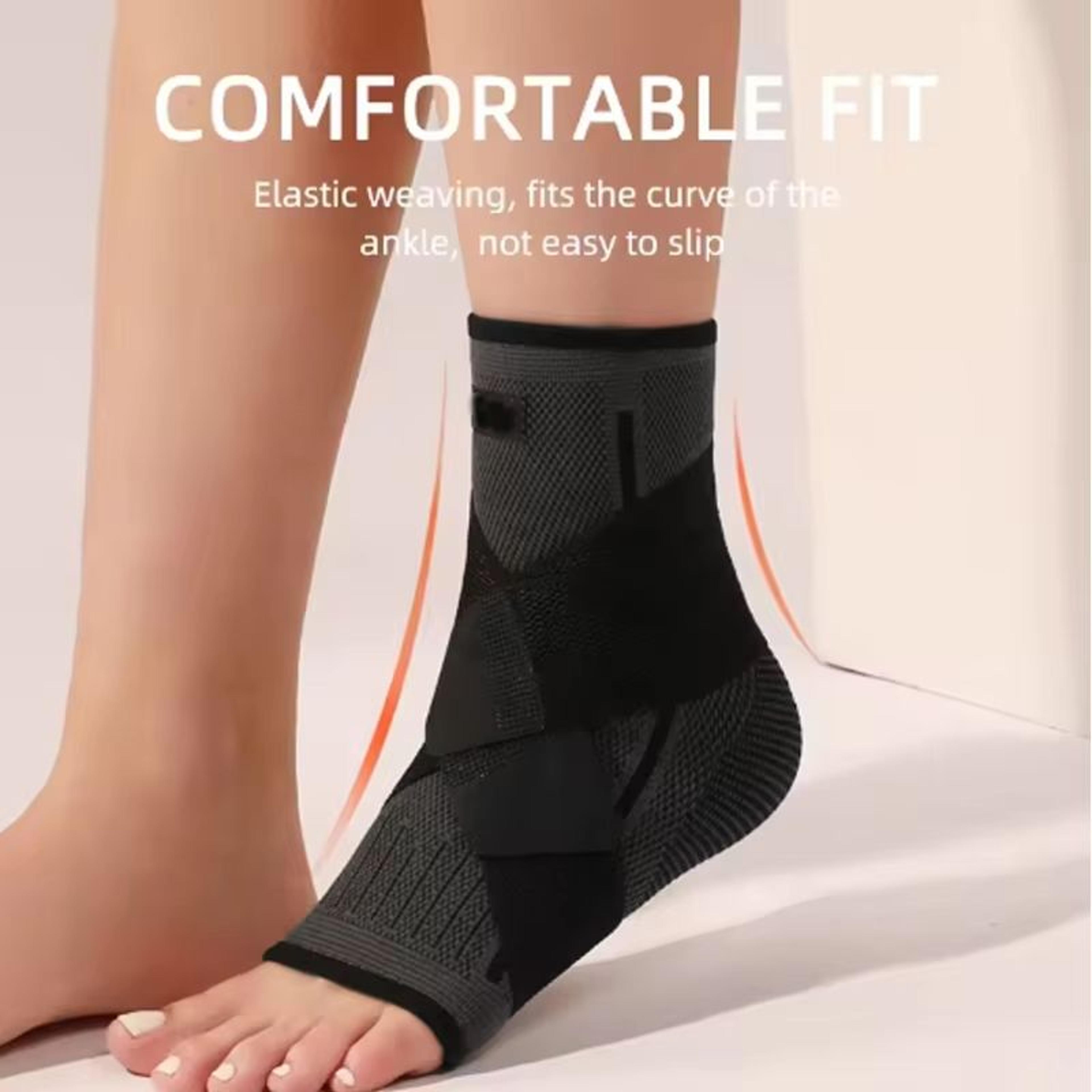 Adjustable Compression Ankle Brace  Unisex Sports Support For Running Hiking  Basketball 4