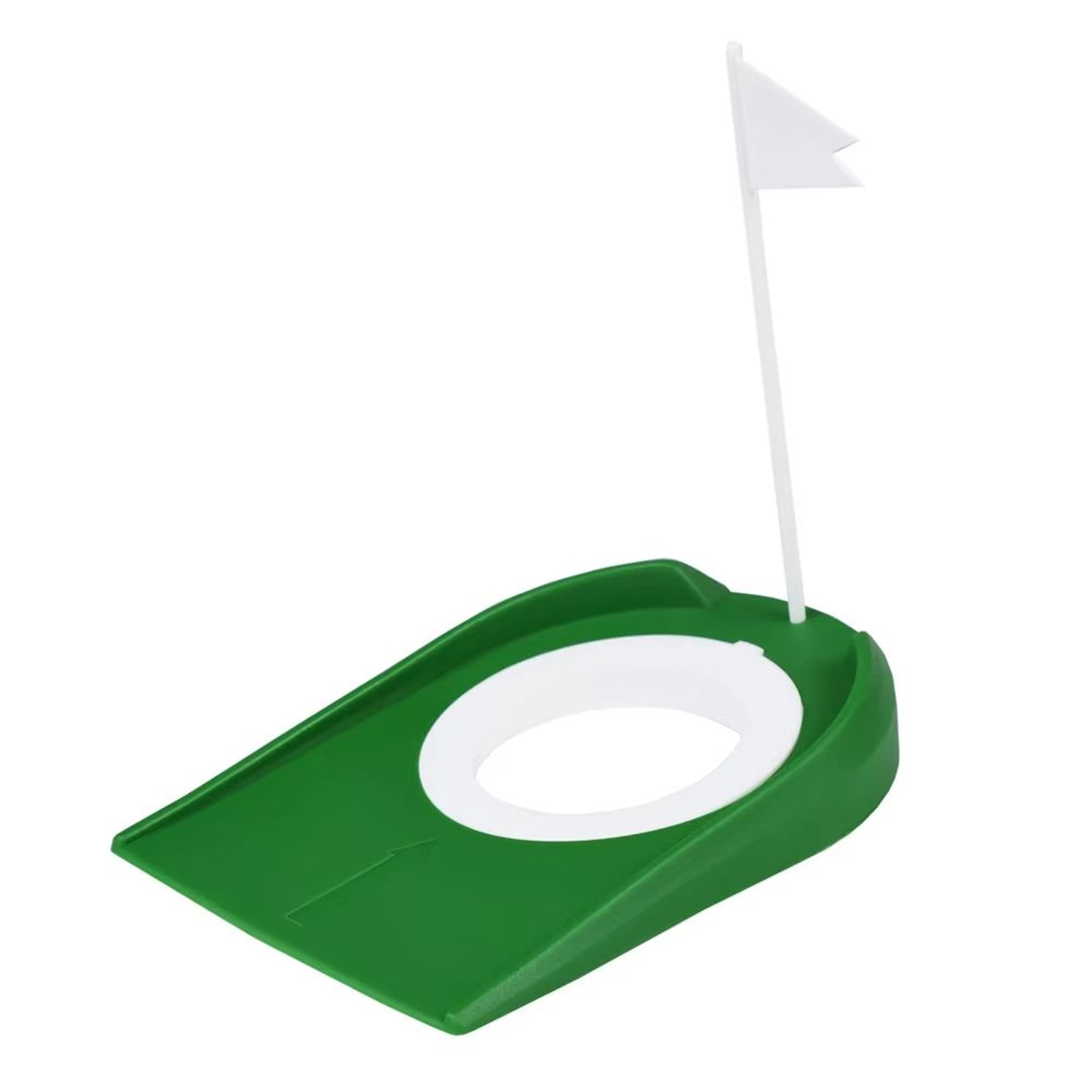 Portable IndoorOutdoor Golf Putting Trainer With Adjustable Hole  Flag 1