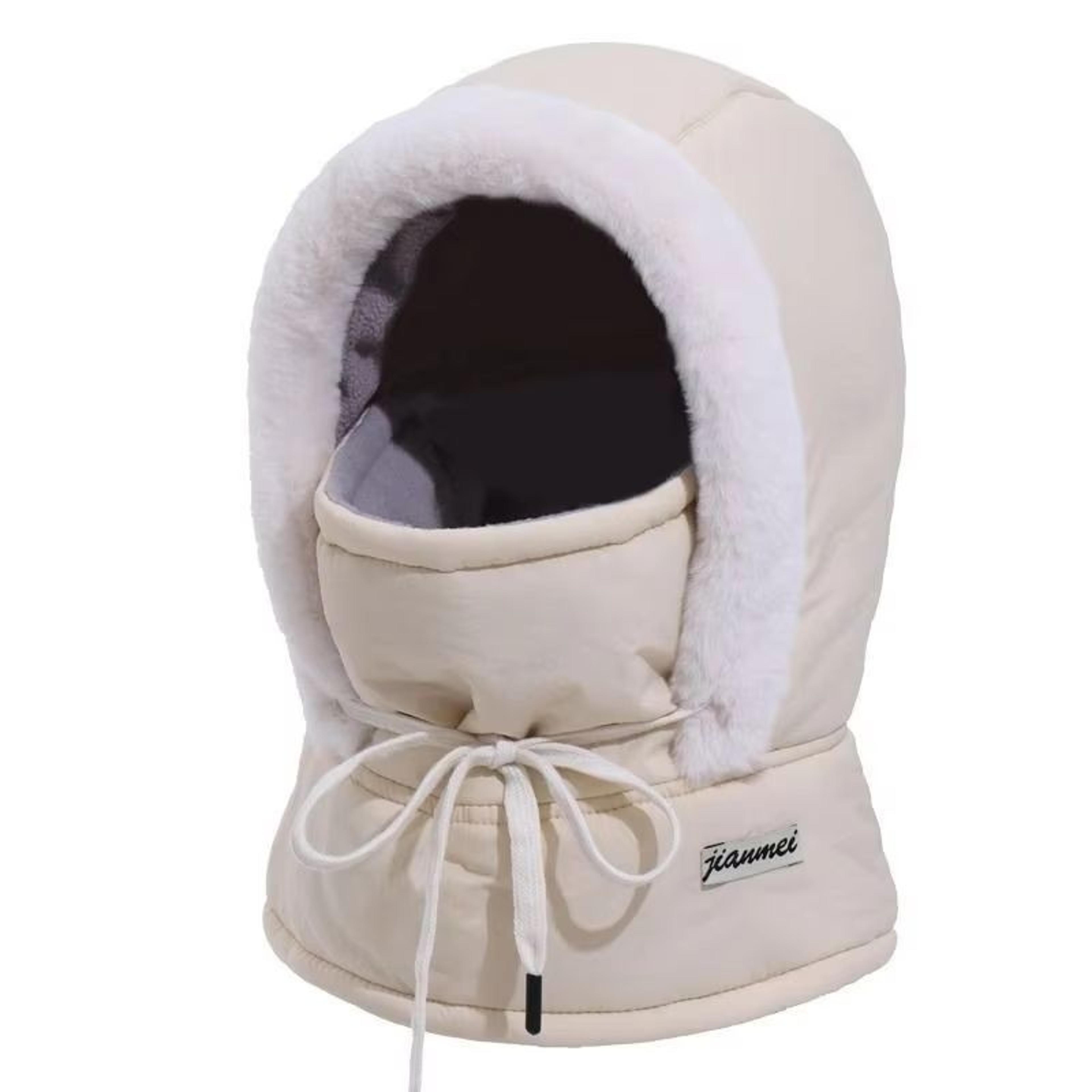 Thermal 3 In 1 Hooded Scarf Hat With Plush Neck Warmer 3