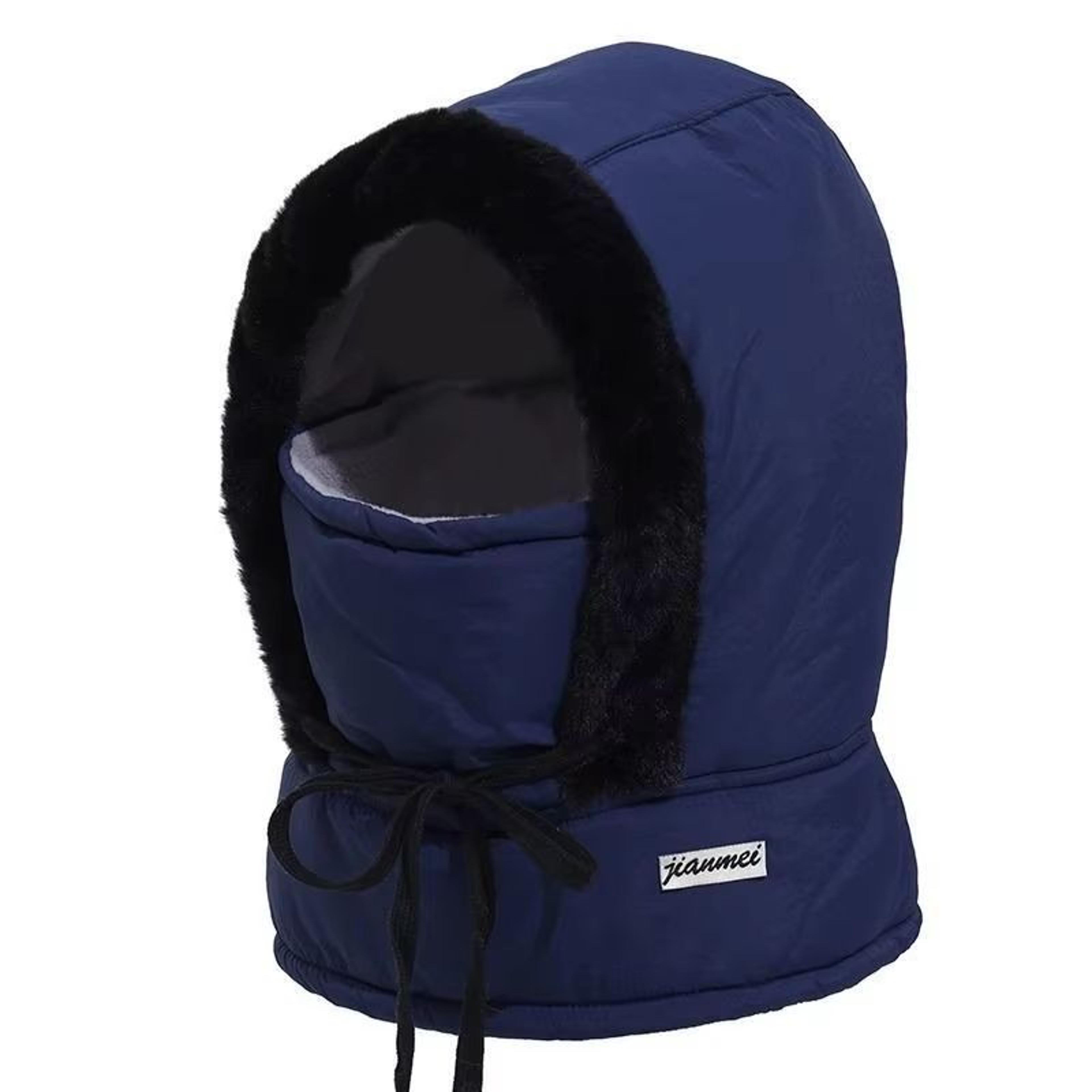 Thermal 3 In 1 Hooded Scarf Hat With Plush Neck Warmer 6