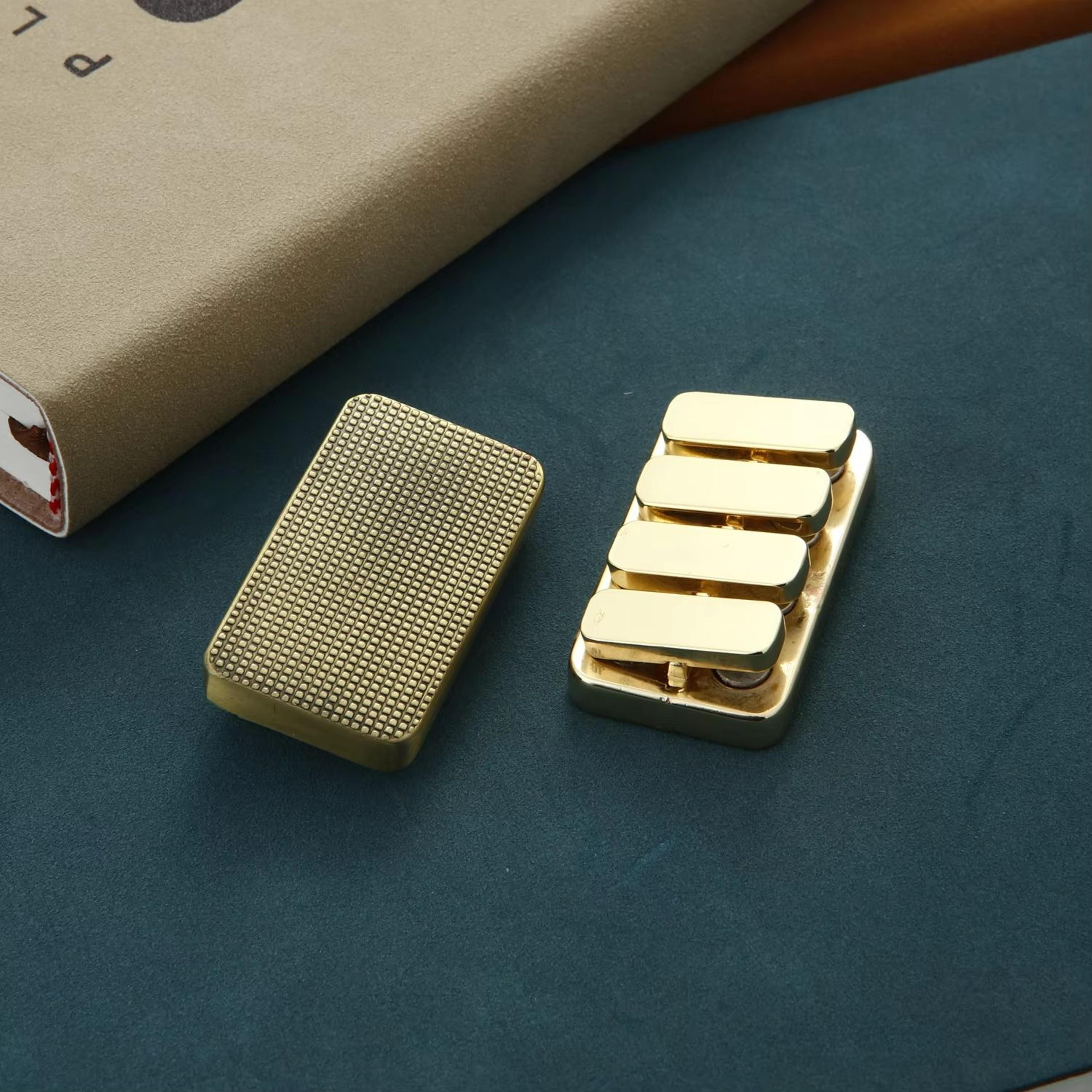 Magnetic Metal Fidget Slider Push Card  Premium EDC Desk Toy 2