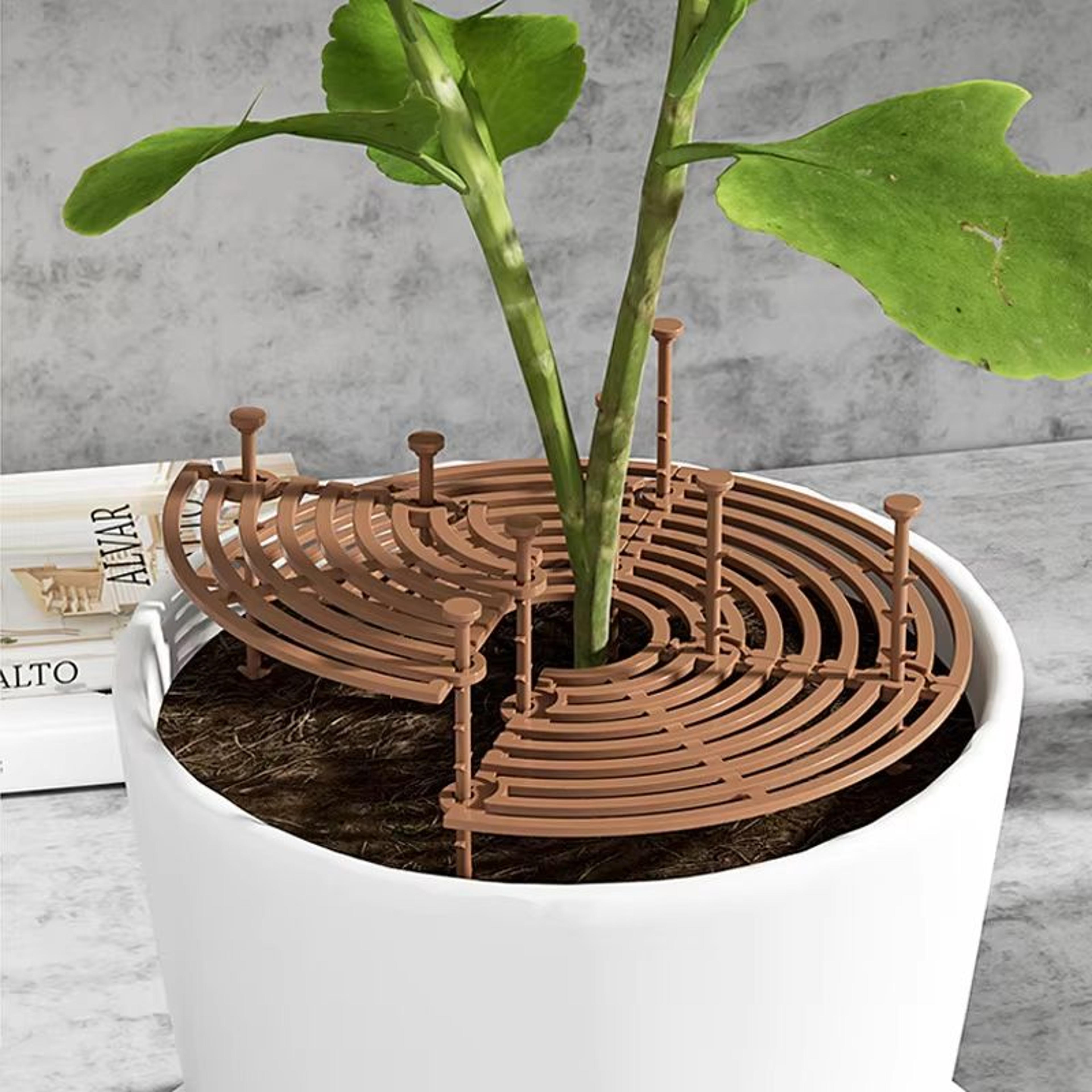 CatProof Plant Pot Soil Guard With Fixing Nails 0