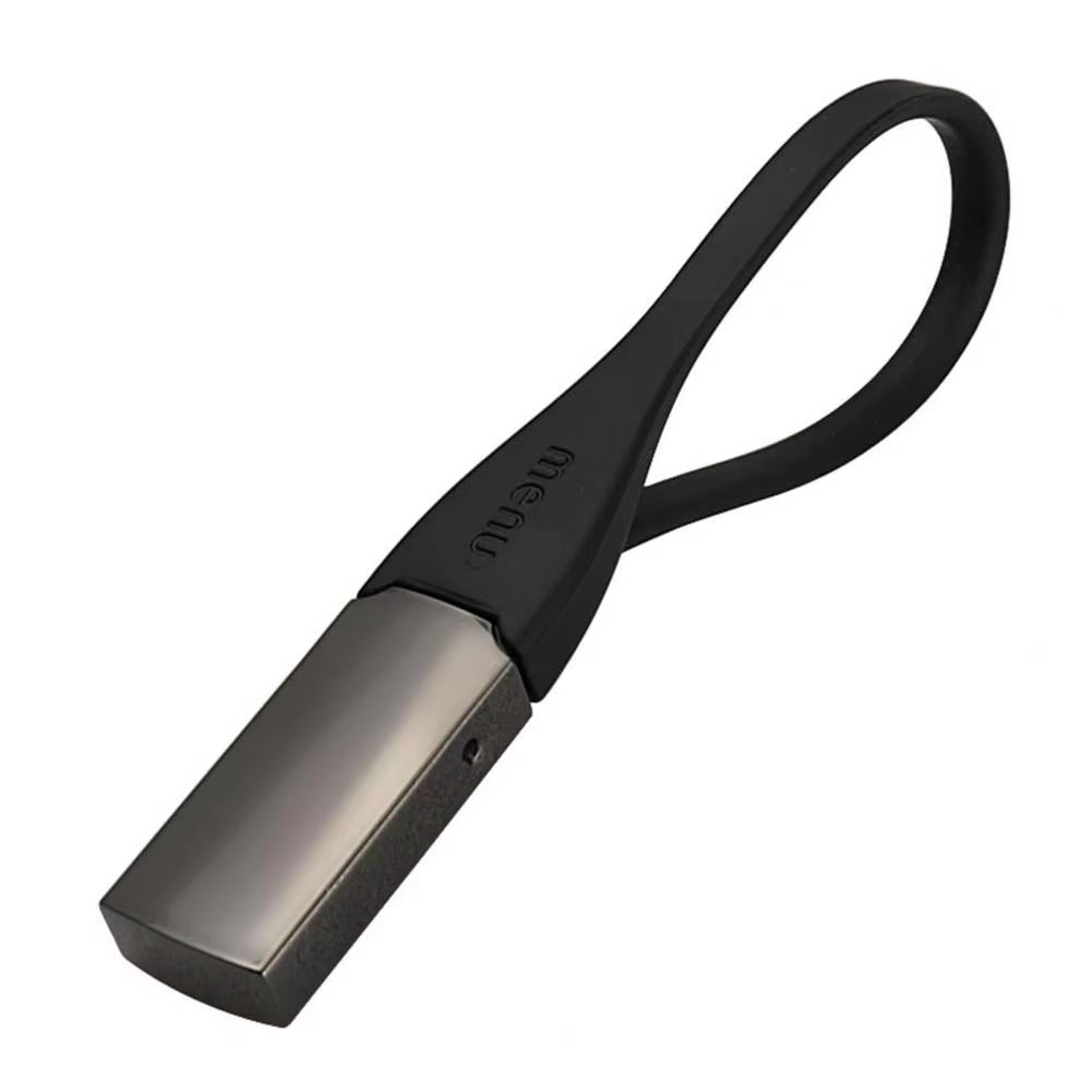 Minimalist Leather Loop Keychain  WearResistant Metal  Genuine Leather 6