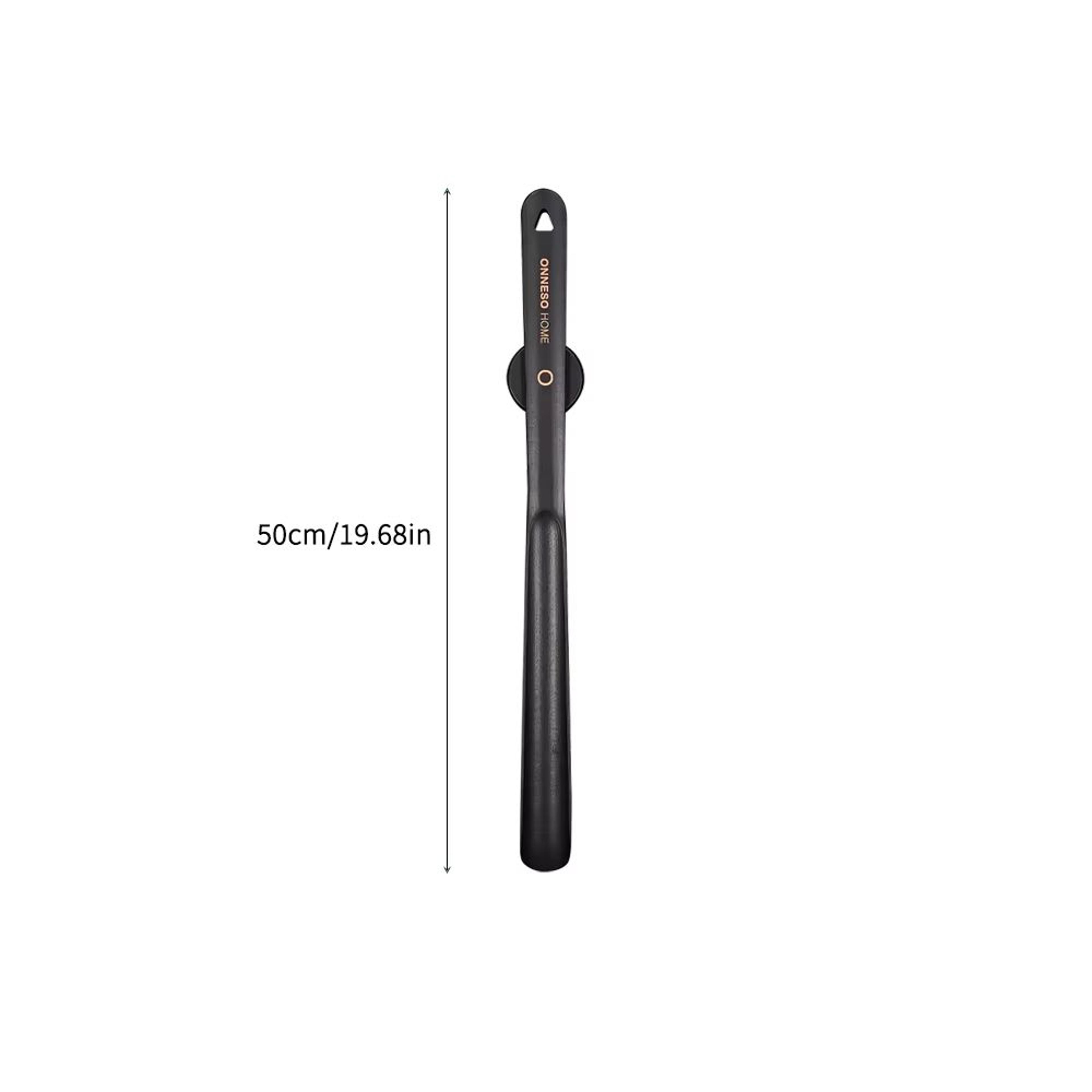 Black Lacquered BeechWood LongHandle Shoehorn With Magnetic Mount 5075 Cm 6