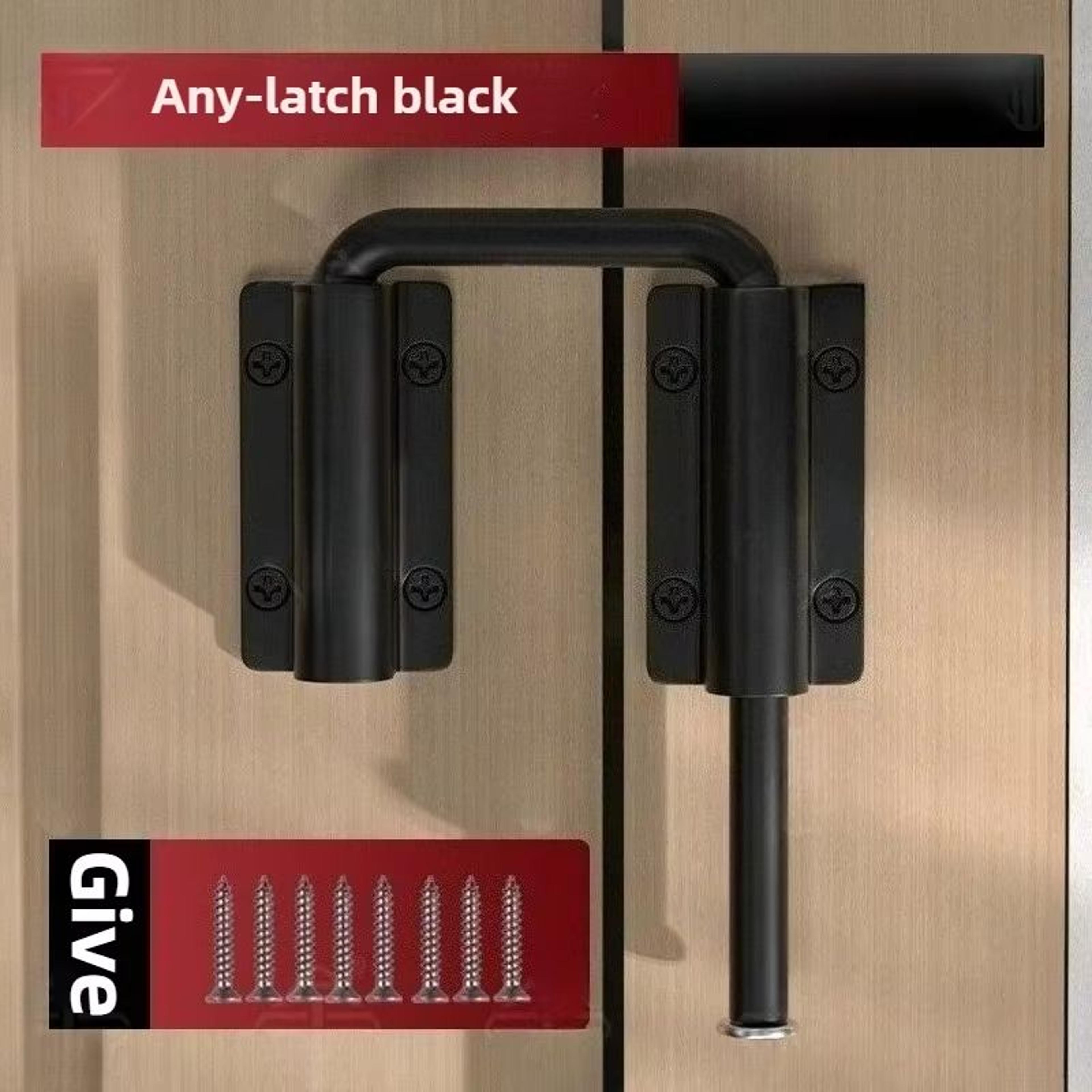 Durable Aluminum Alloy 90180 Adjustable AntiTheft Door Latch Lock 3