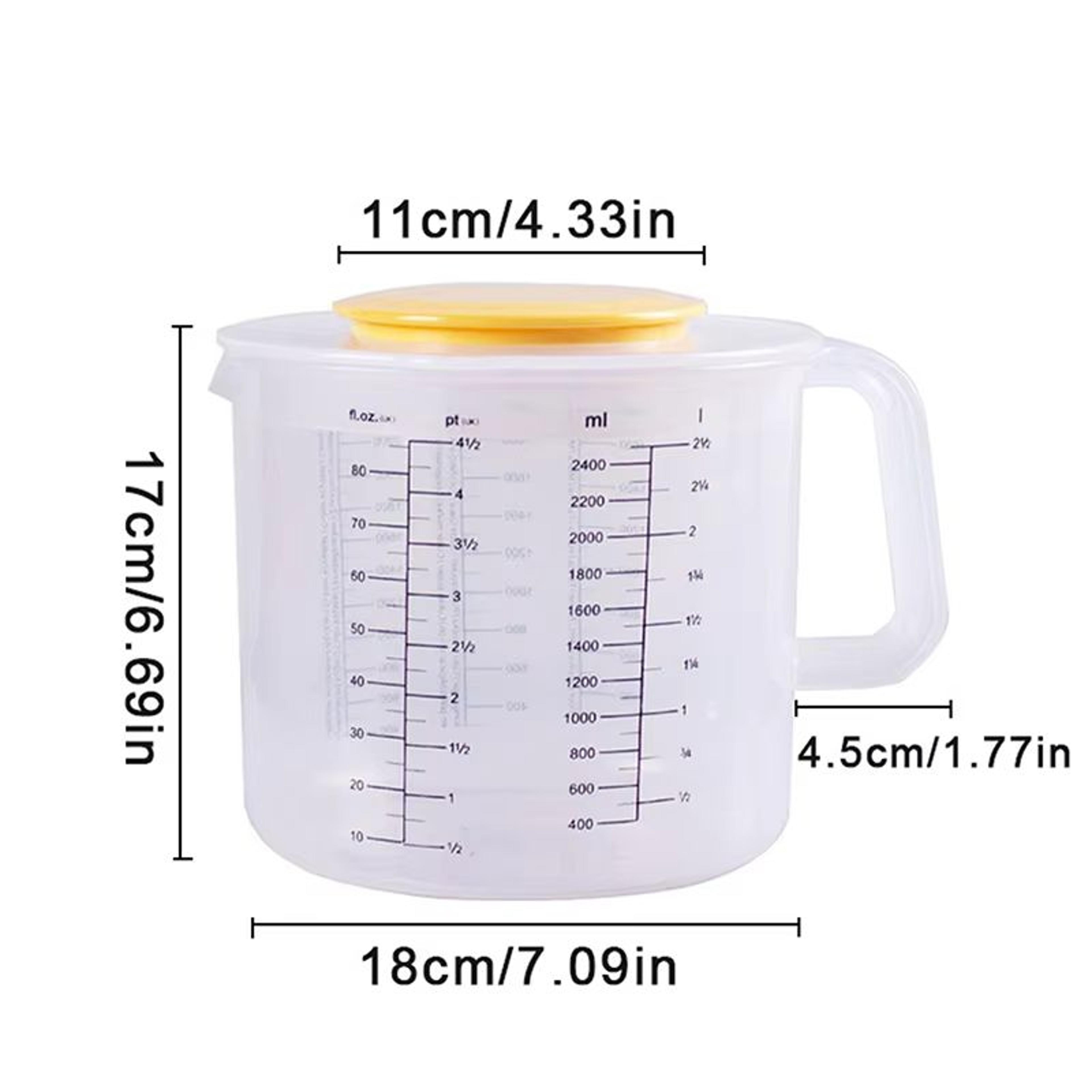 25L Large Capacity Transparent Mixing Bowl With Measuring Scale And Lid 4