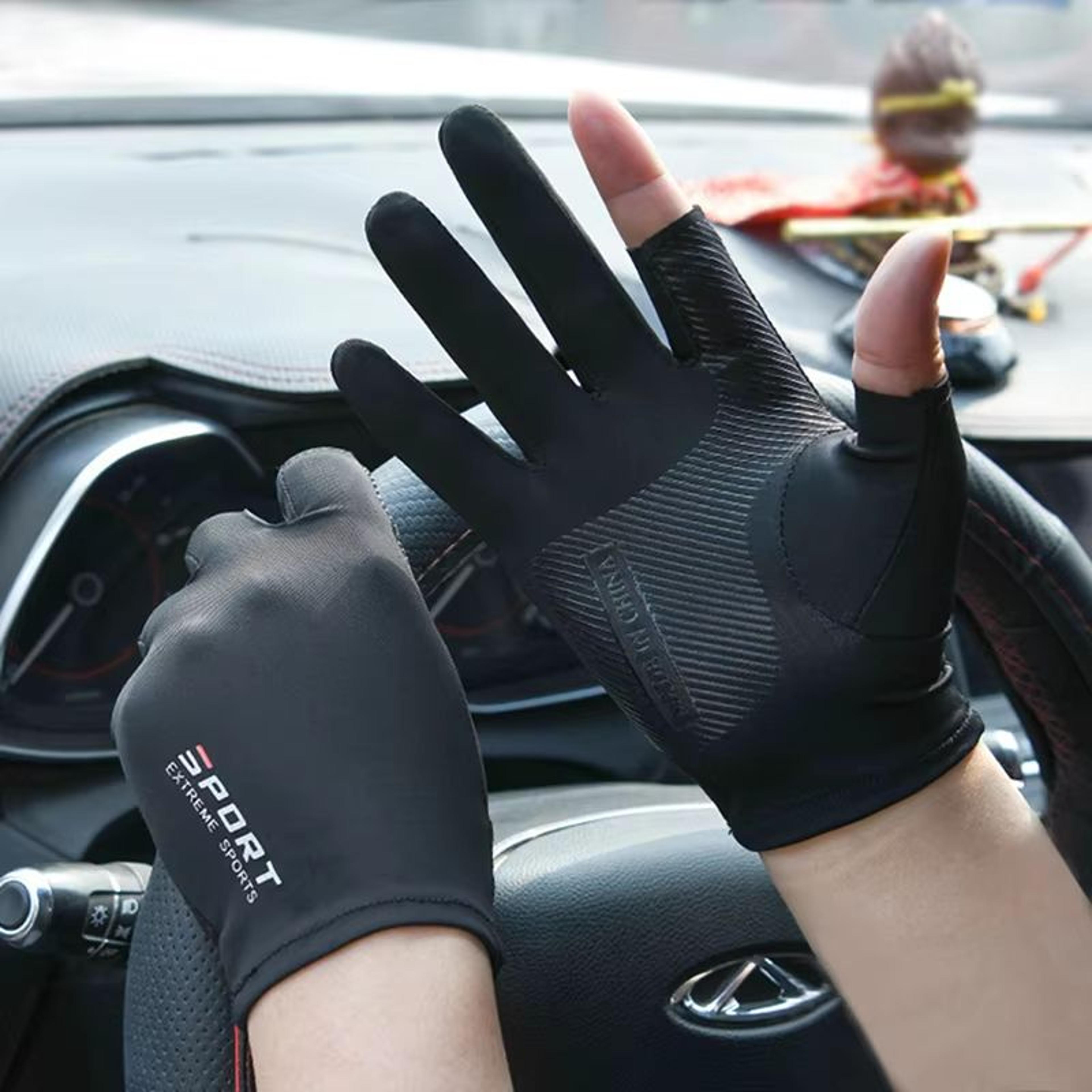 Outdoor UV Protection Touch Screen Sports Gloves  Thin Breathable Fishing  Motorcycle Riding Pair 1