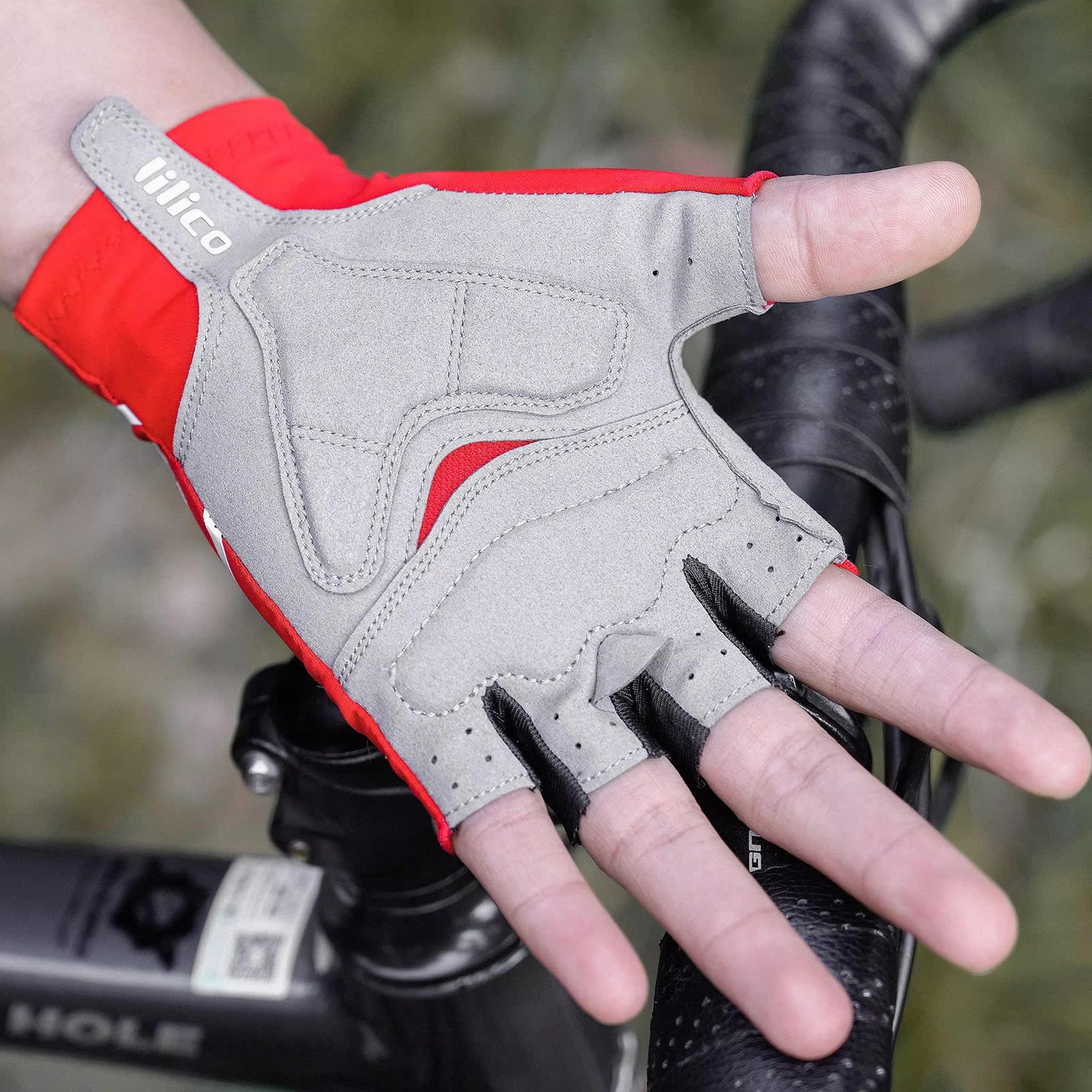 Breaking Wind Half Finger Cycling Gloves Antislip Road Bike And MTB Mittens 1