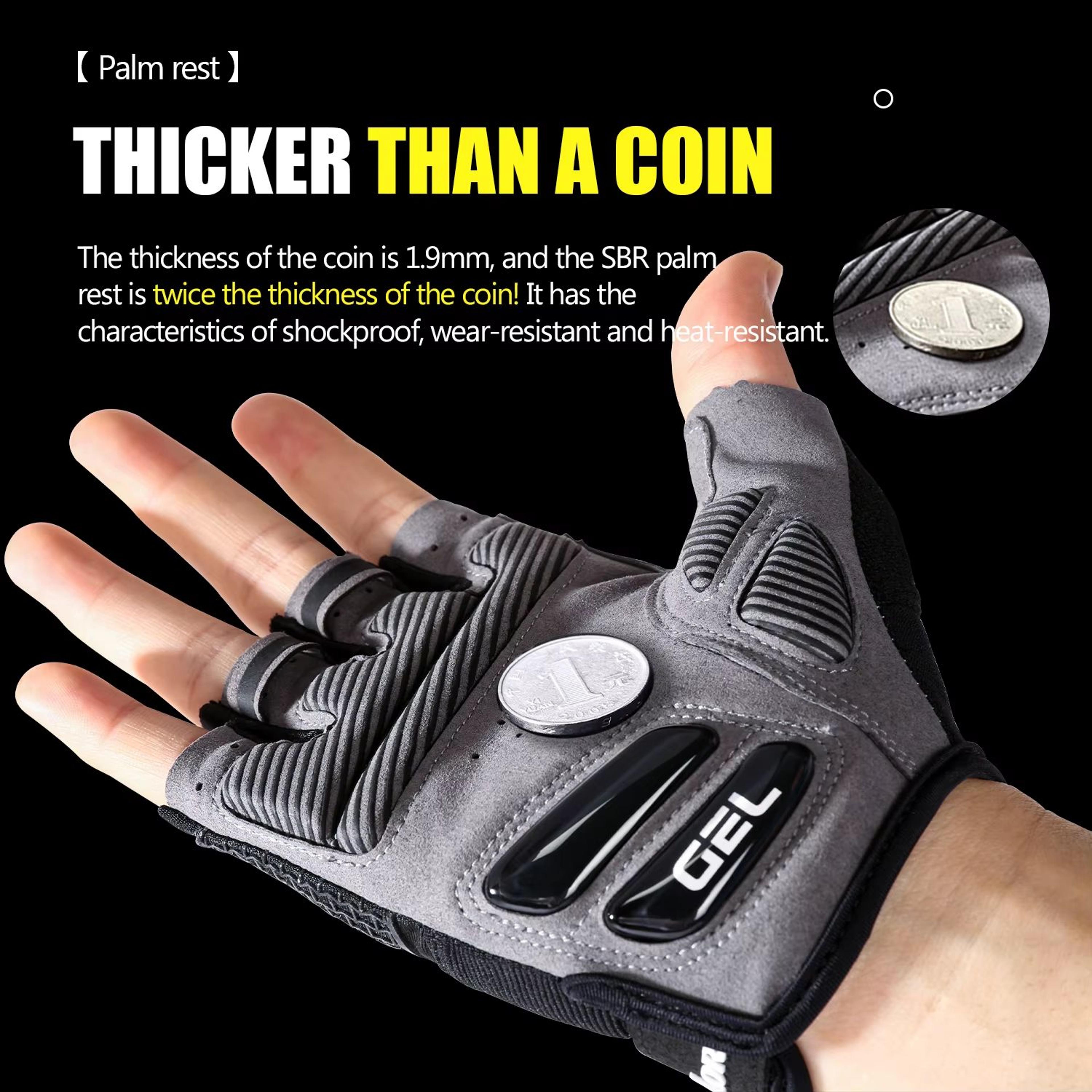 Breathable Half Finger Cycling Gloves With Anti Slip Grip And Shock Absorbing Padding For Men And W 4