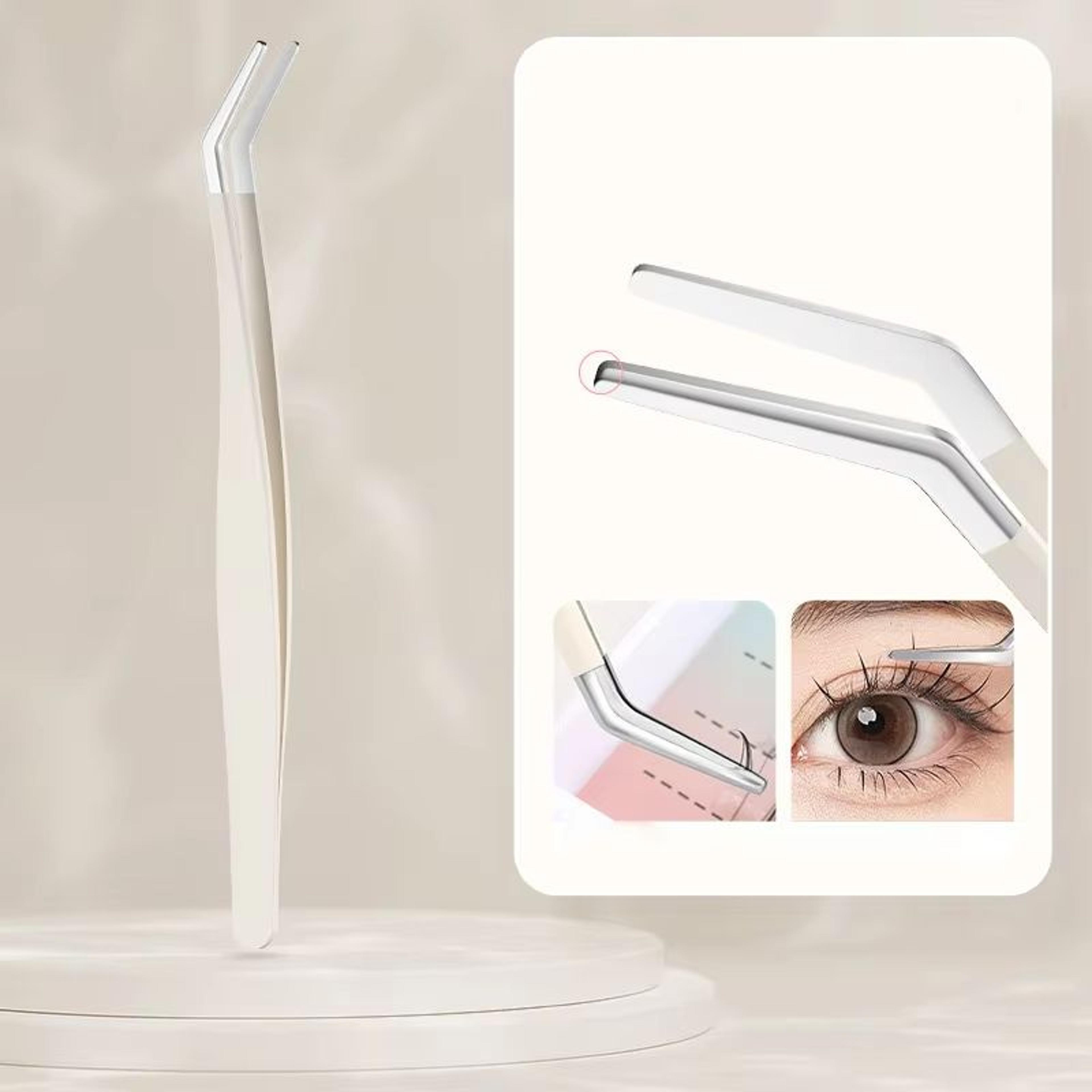 Premium Stainless Steel Eyelash Extension Tweezers Rose Gold 6