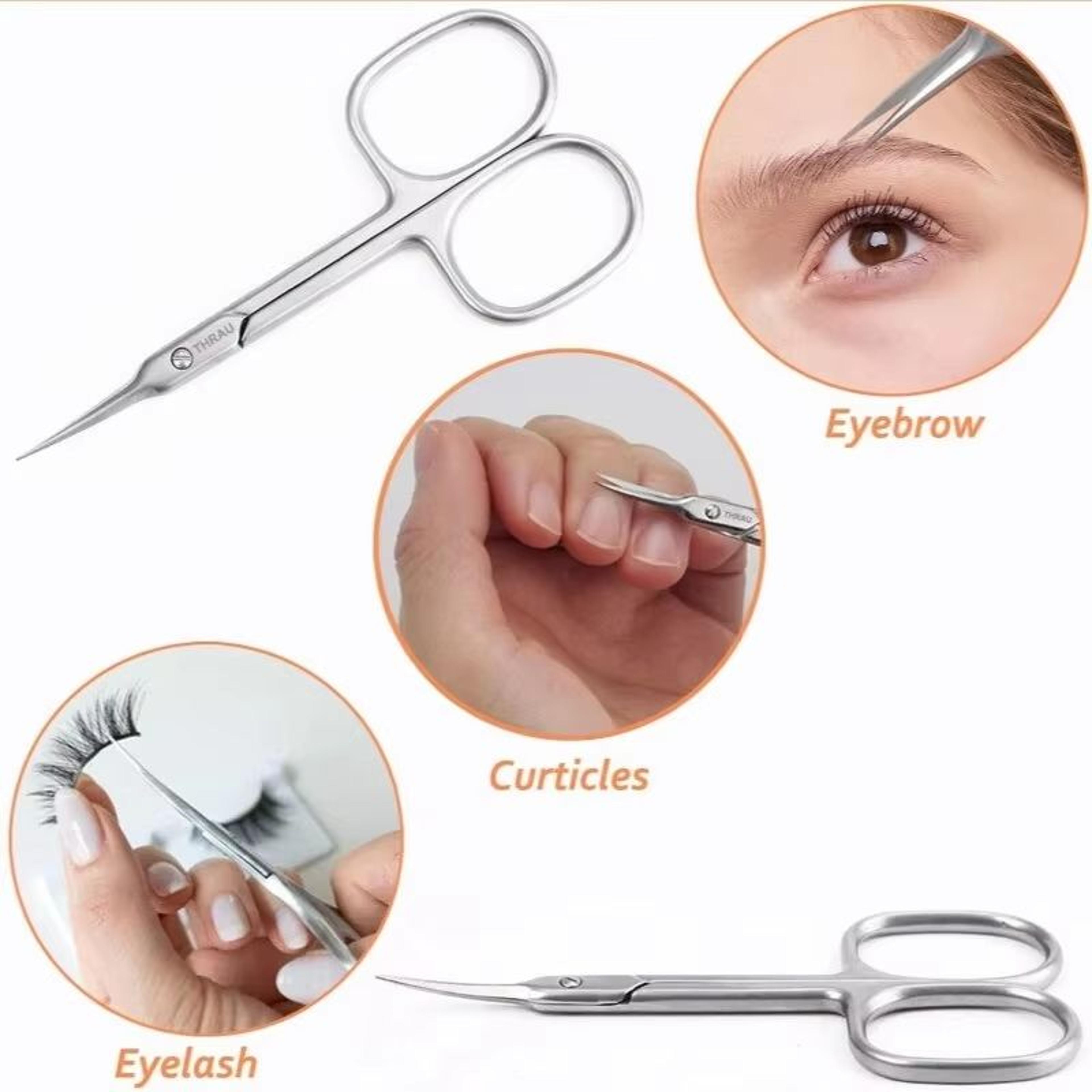 Professional Curved Cuticle Scissors  Stainless Steel Dead Skin Remover For Precise Manicure 0