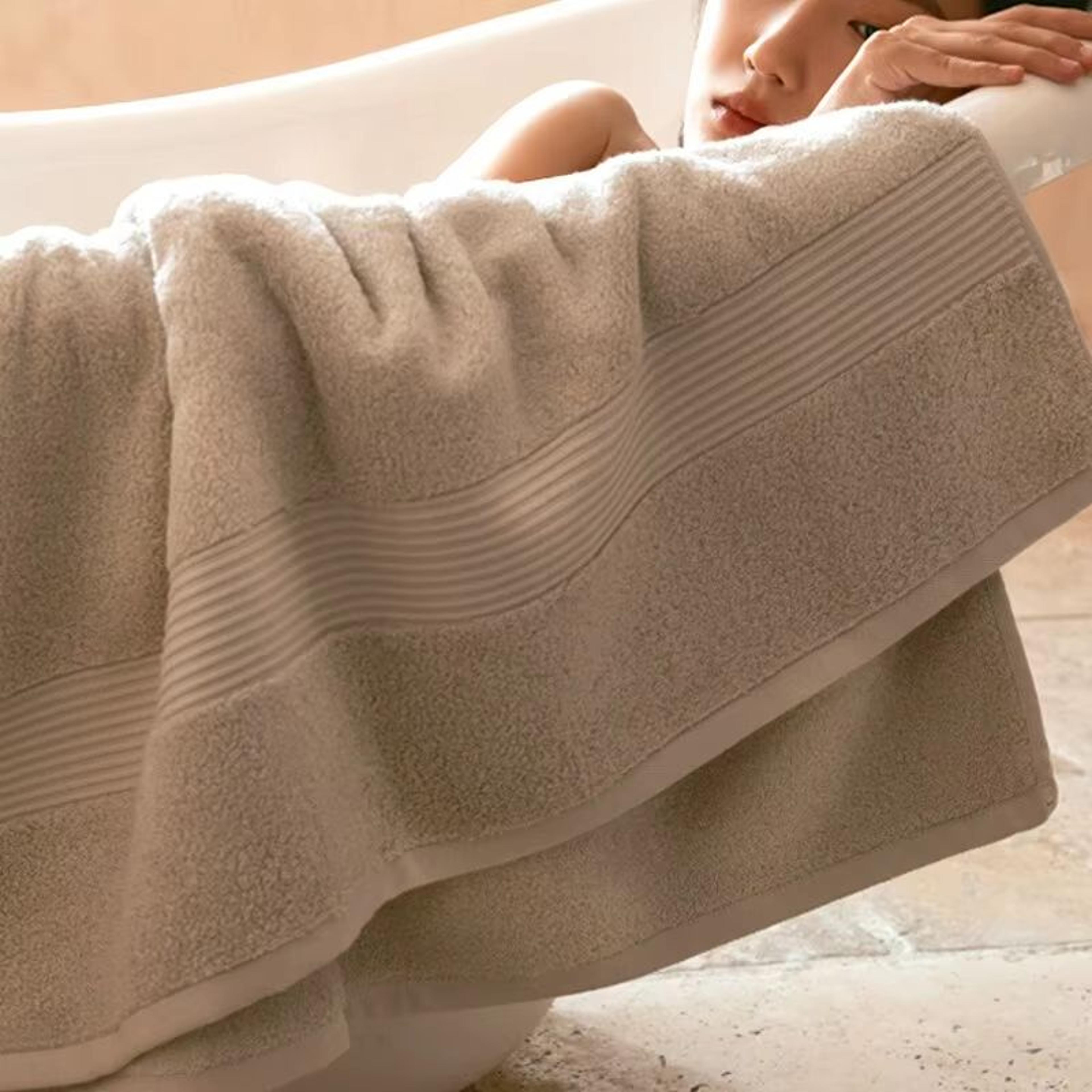 Plush Cotton Bath Towel  Soft Face Towel Set  Thick NonShedding Super Absorbent 2Pack 4