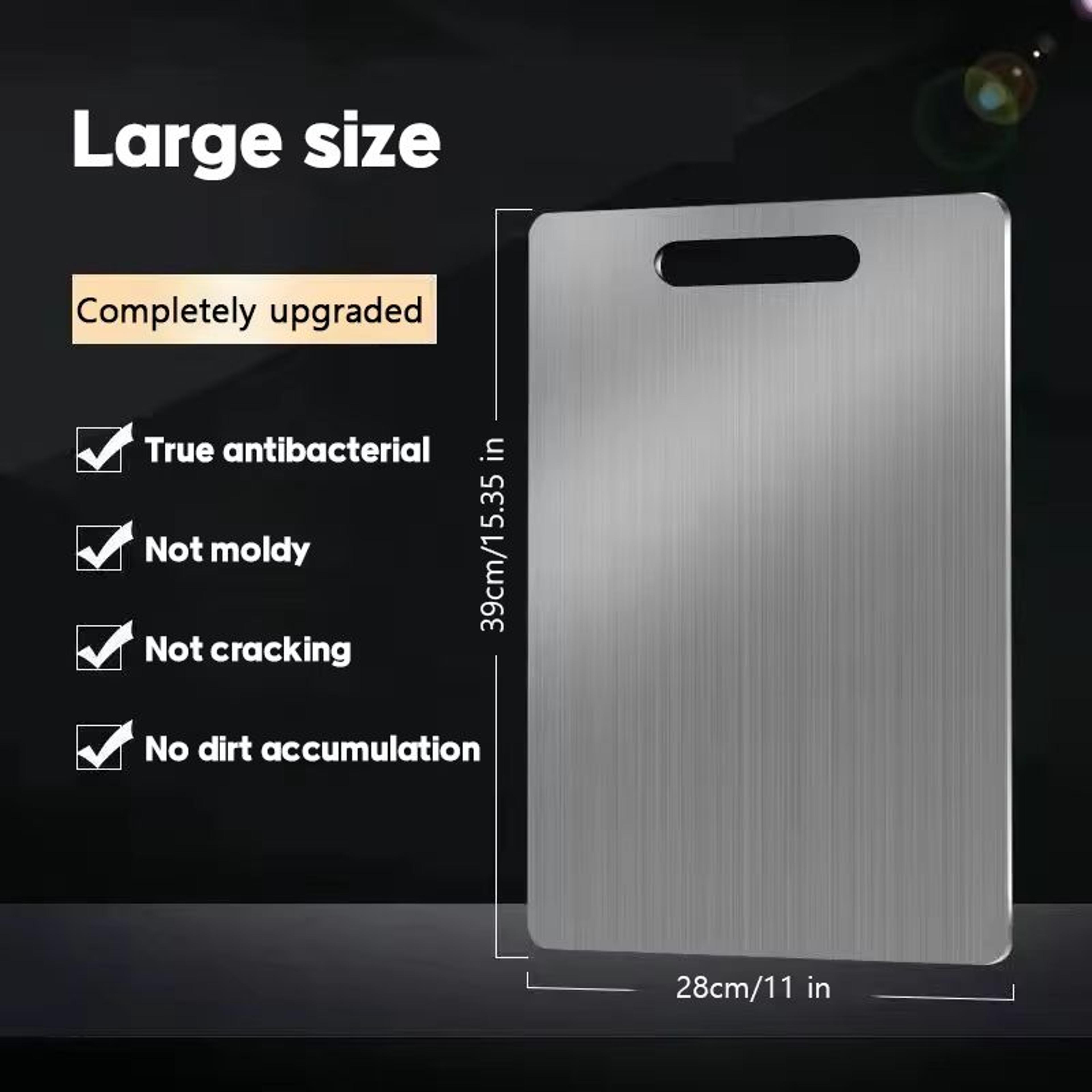 316 Stainless Steel Double Sided Cutting And Kneading Board  Hygienic Kitchen Prep Panel 6