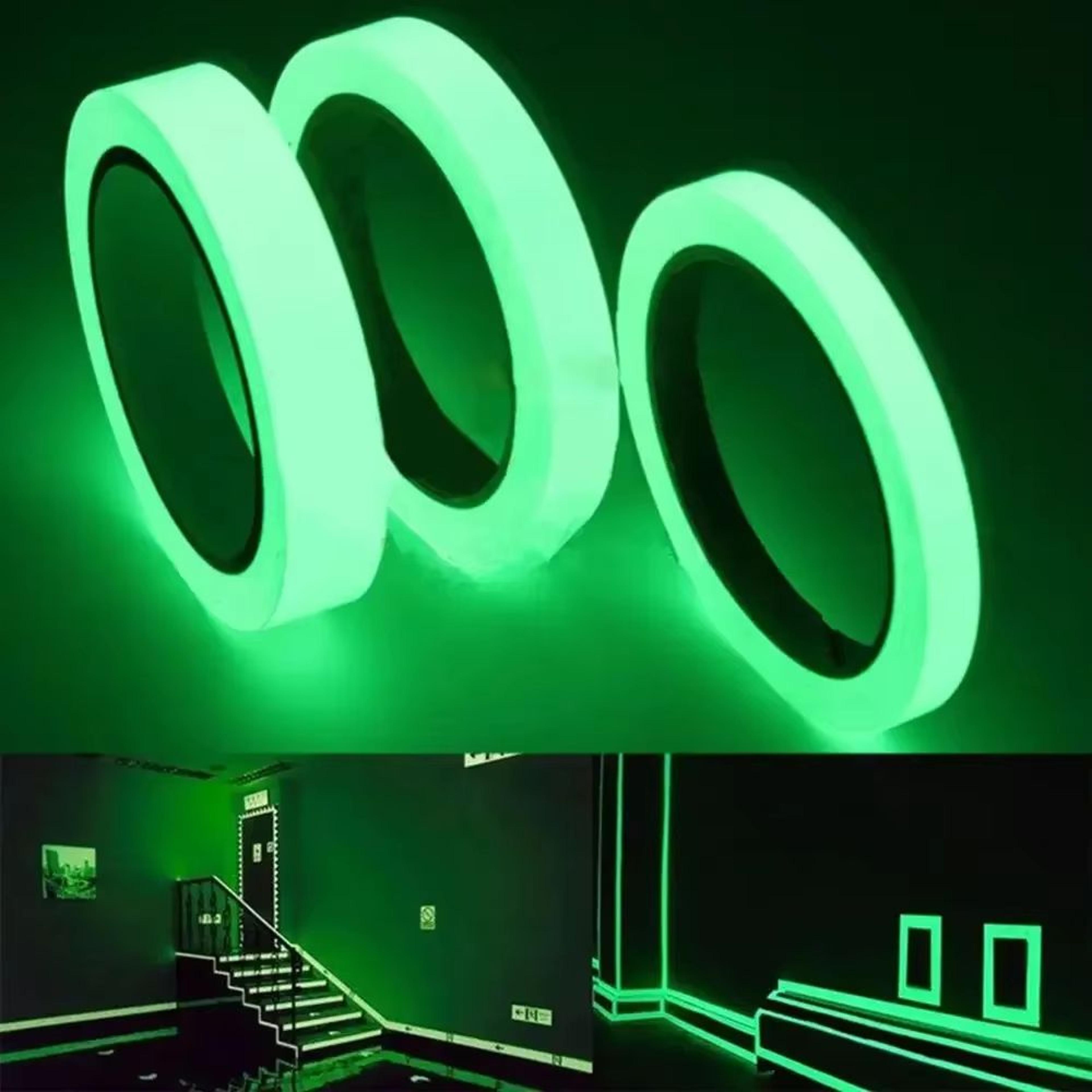 GlowintheDark Double Sided Tape  Waterproof Fluorescent Safety Tape For Stairs Walls  Night Marking 0