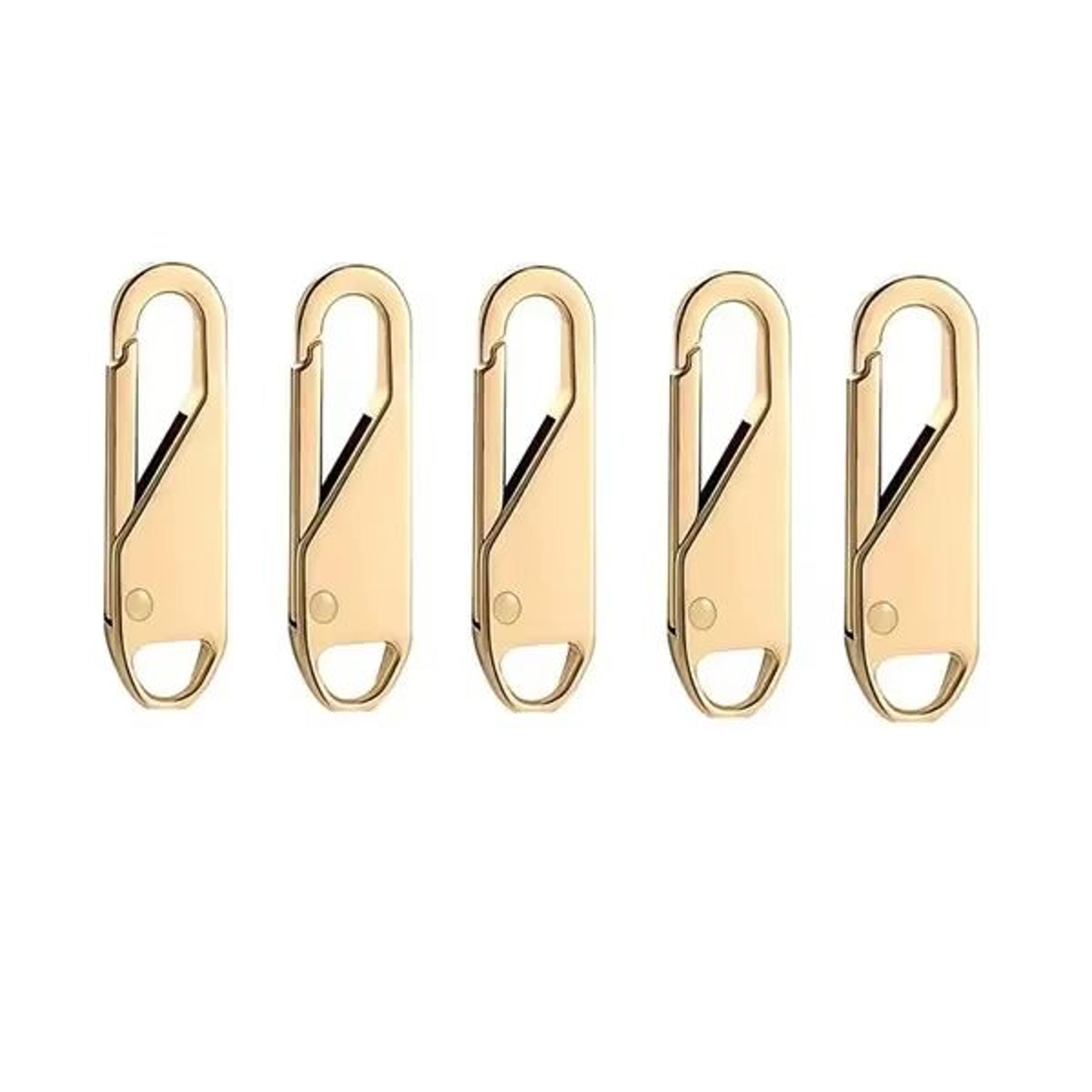 5PCS Universal Zipper Puller Set  Detachable Metal Zipper Heads Repair Kit For DIY Crafts And Cloth 6