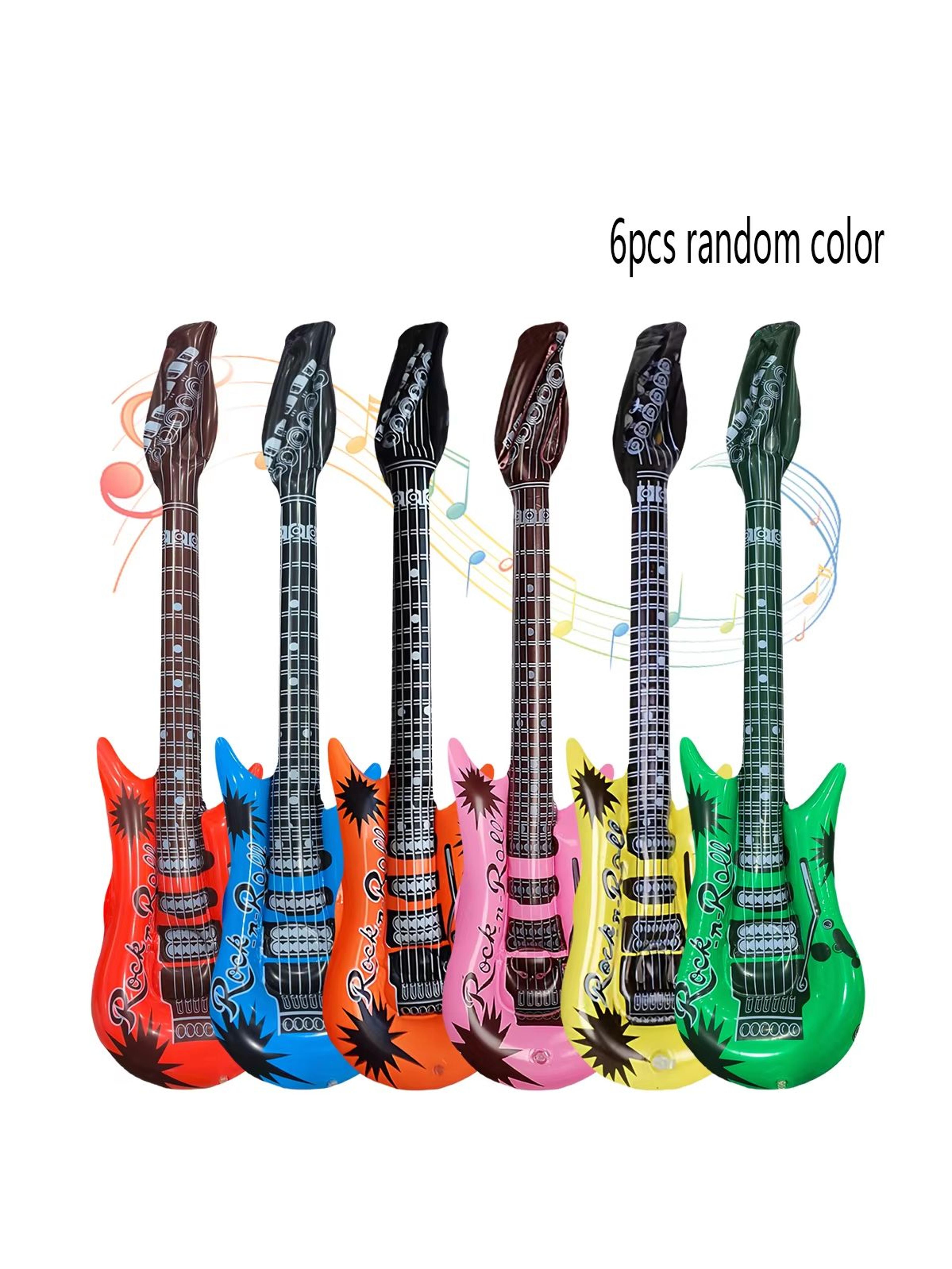 RockStar Inflatable Guitar Set 6Piece 37 PVC Instruments  Stage  Party Props 6