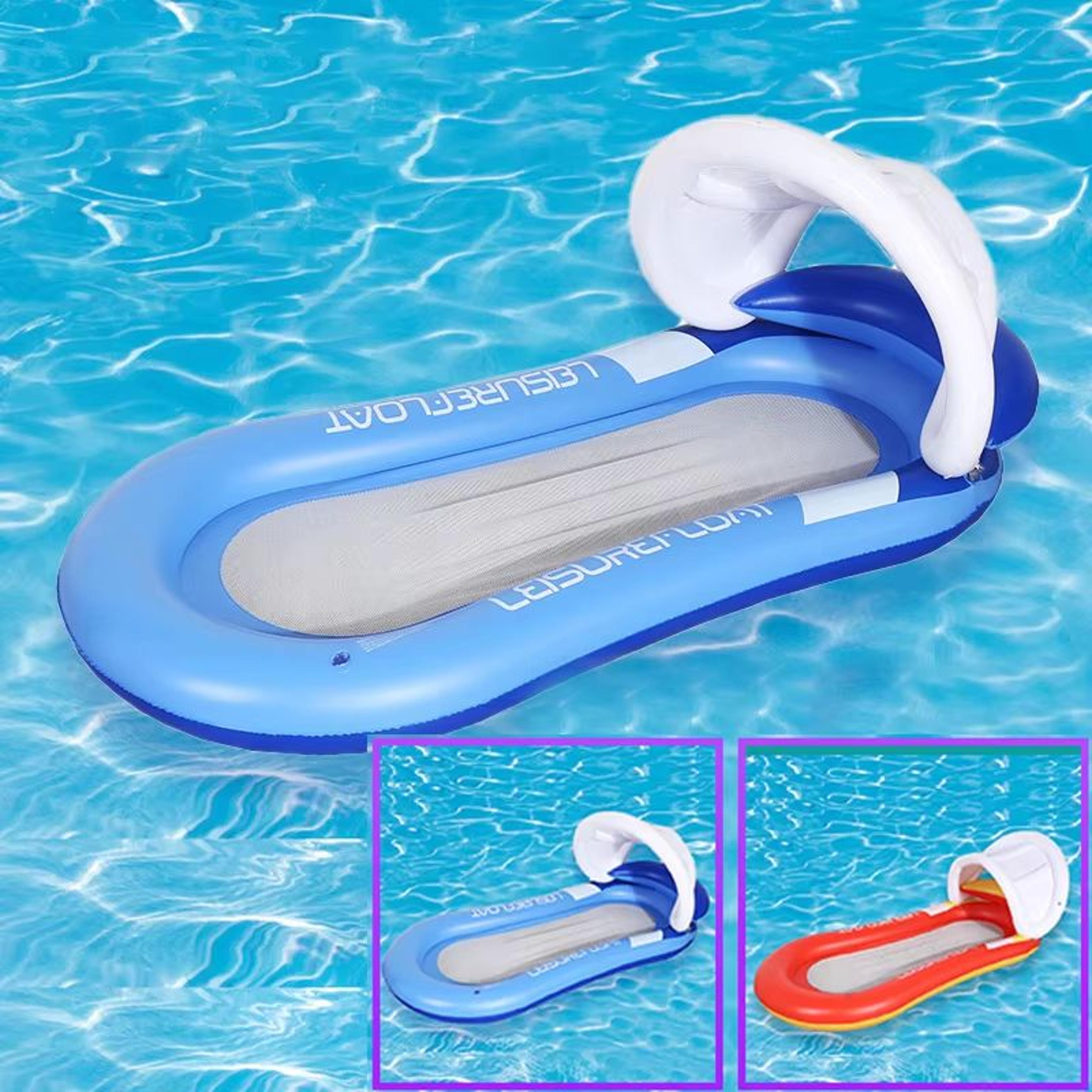 AquaLounger Inflatable Adult Pool Hammock  Premium Float For Pool Beach  Outdoor Lounging 0
